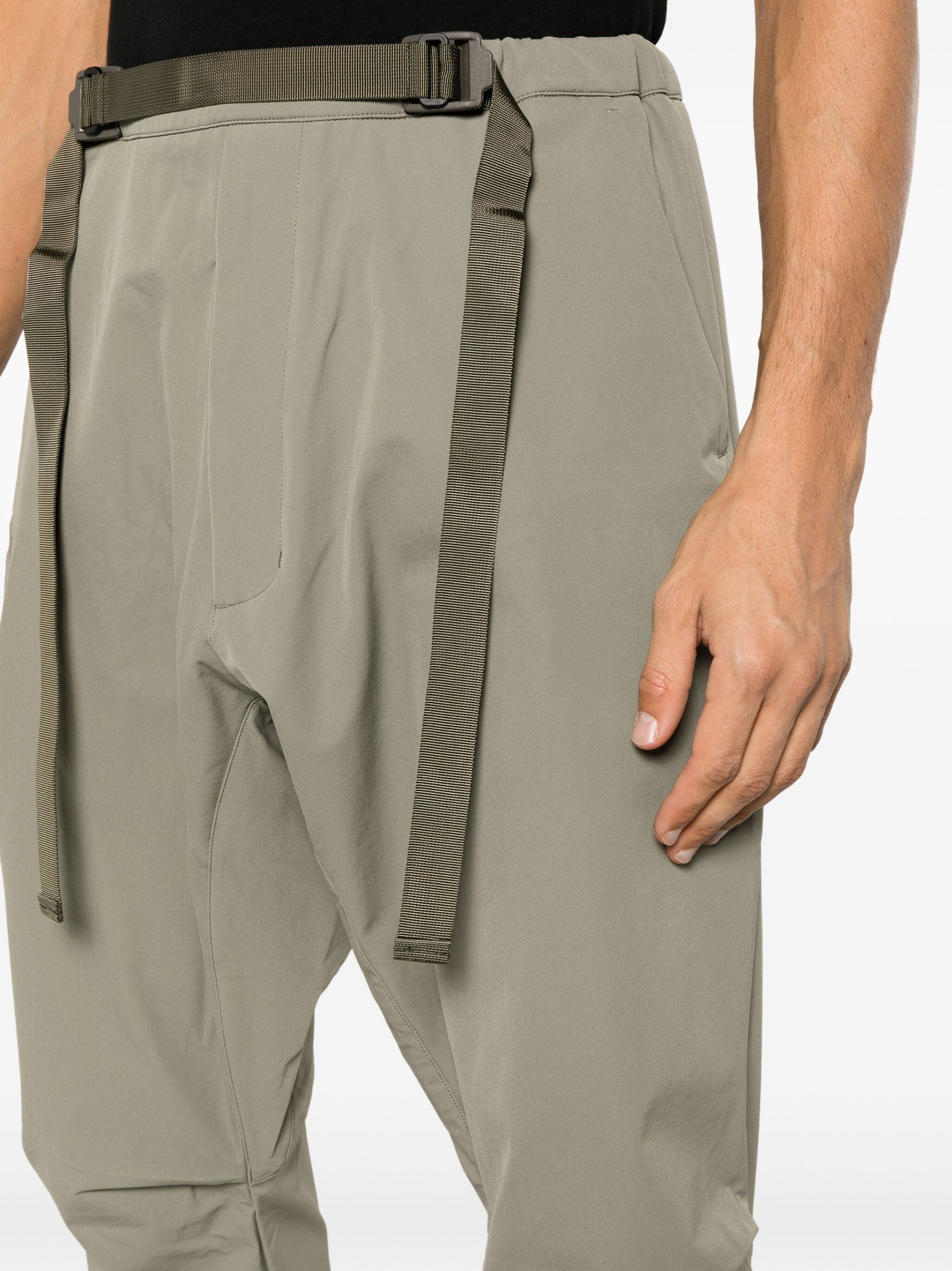 Green Schoeller Dryskin Drawcord Trousers - 5