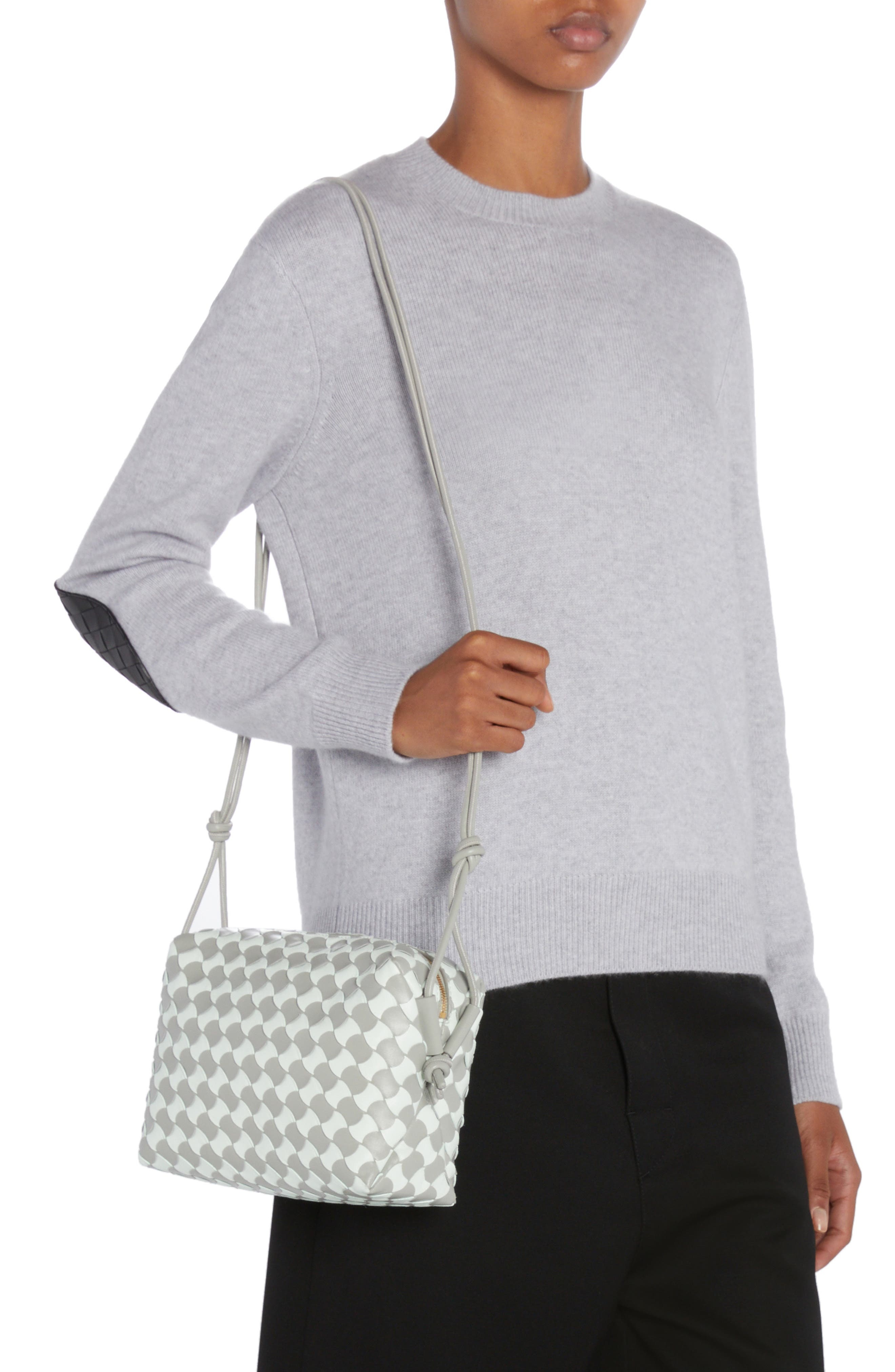Small Wavy Bicolor Pavimento Intrecciato Camera Bag - 2