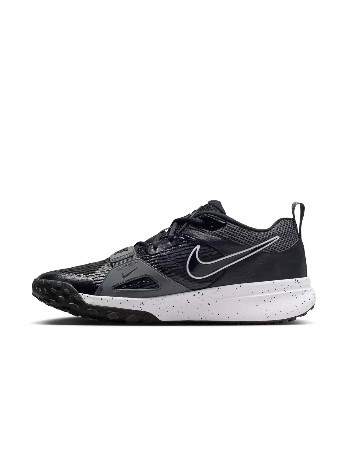 Air Zoom Diamond Elite Turf "Black/White/Iron Grey/Volt" Men's Baseball Shoe - 4