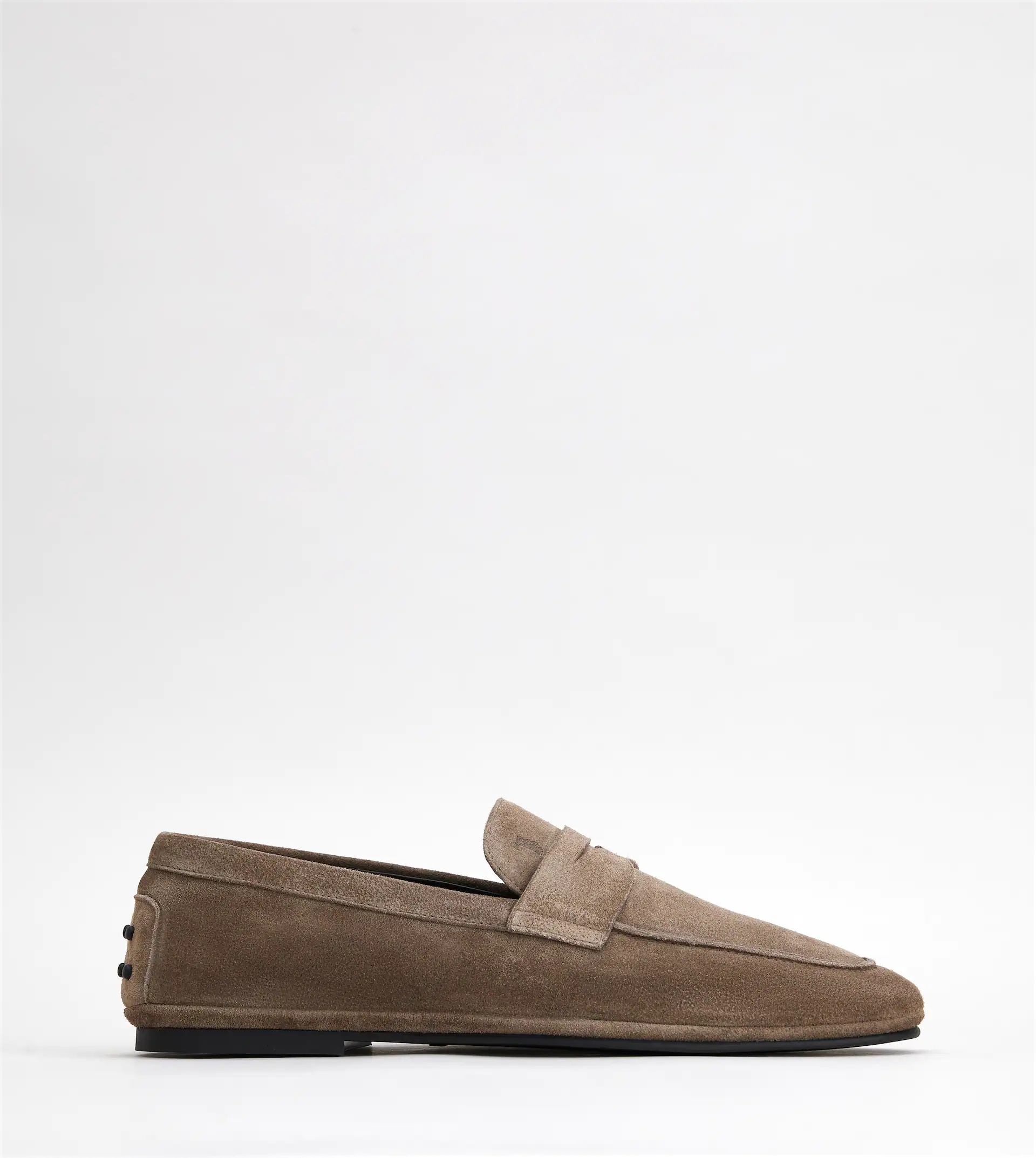 LOAFERS IN SUEDE - BROWN - 1