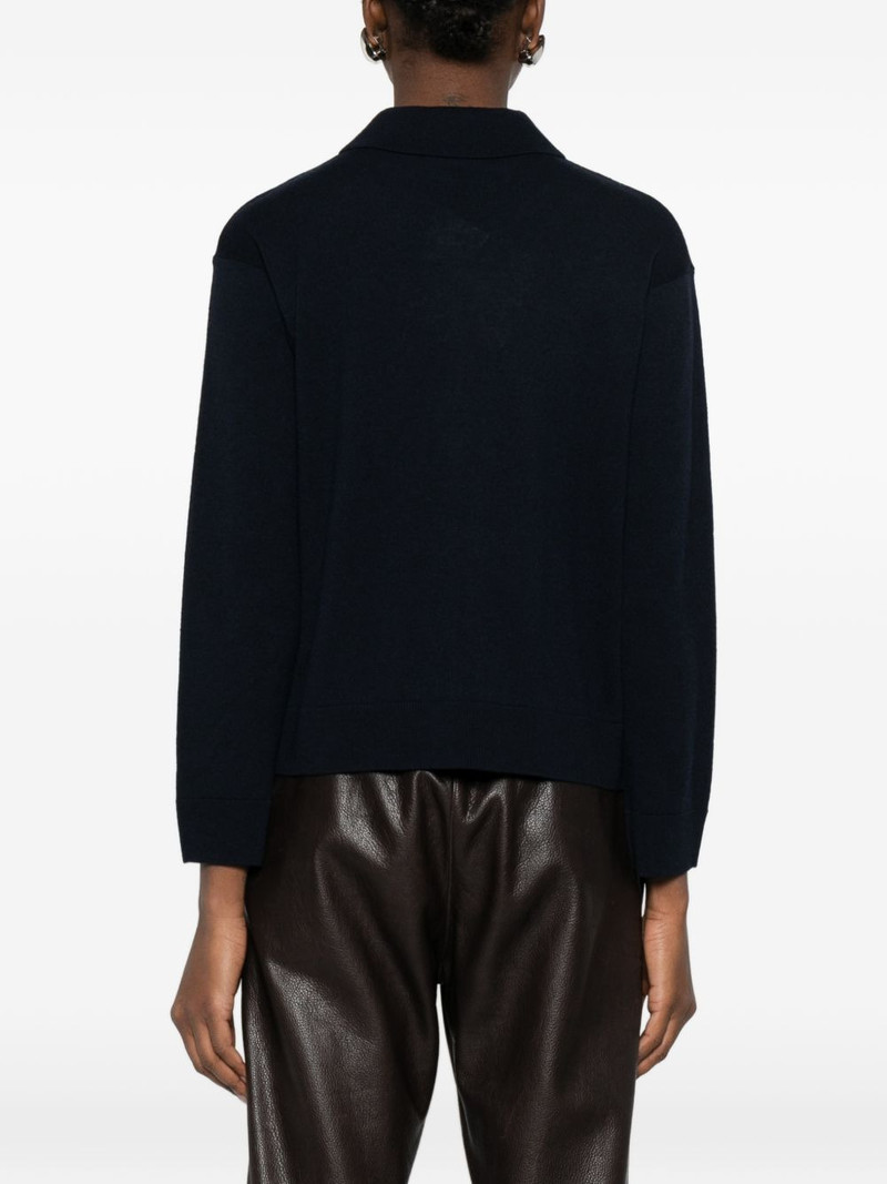 button-up collar polo top 4