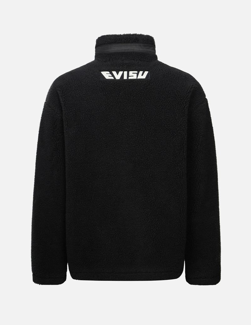 EVISU GODHEAD AND SEAGULL JACUARD RELAX FIT SHERPA JACKET outlook
