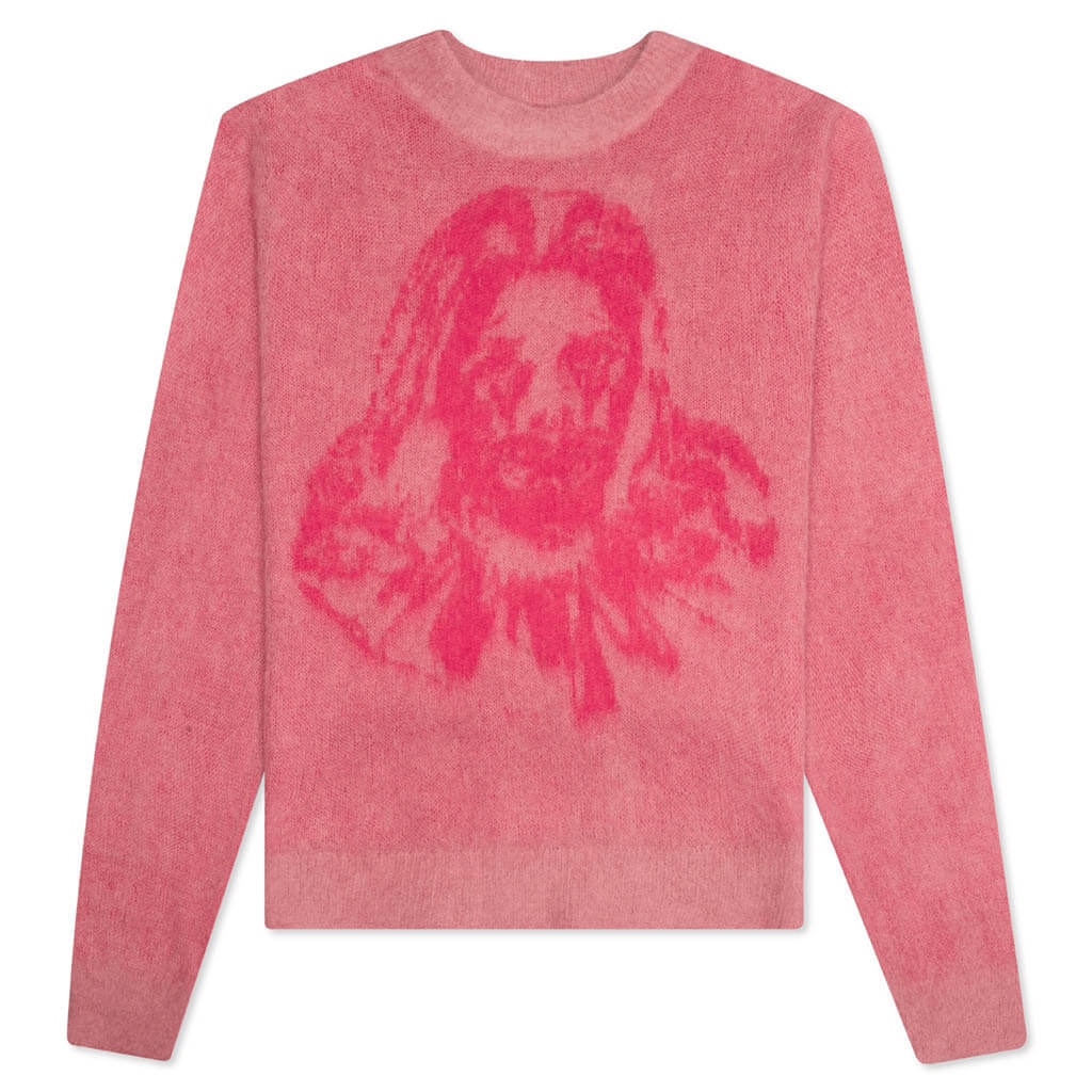 SAINT MICHAEL X BORN X RAISED CLOWN KNIT - PINK - 1