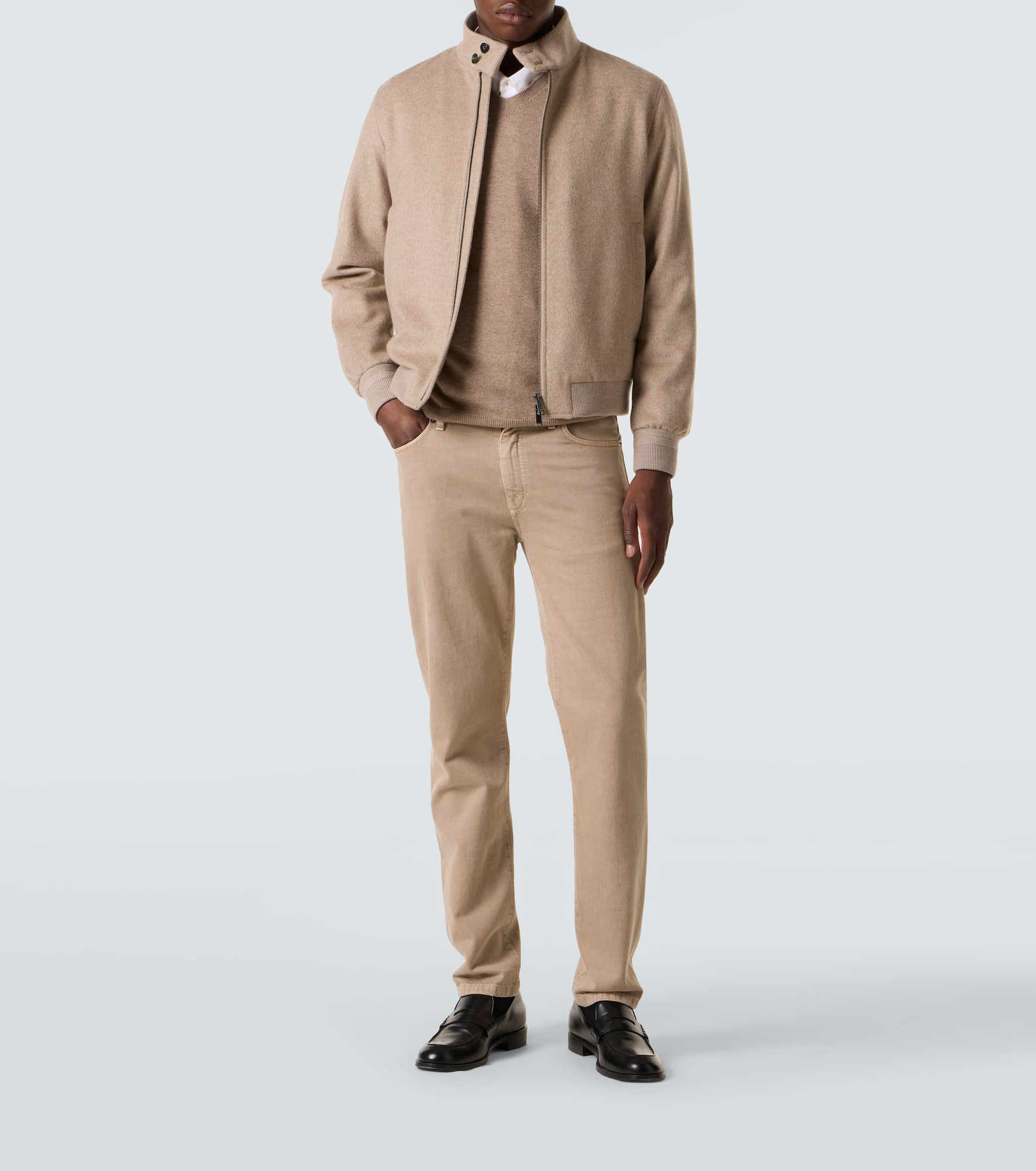 Cashmere bomber jacket - 2