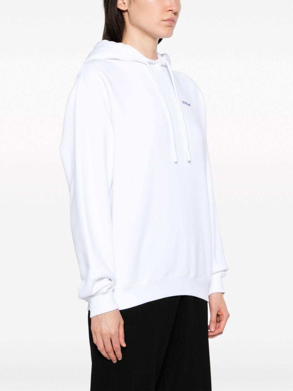 Diag Stripe-print cotton hoodie - 4