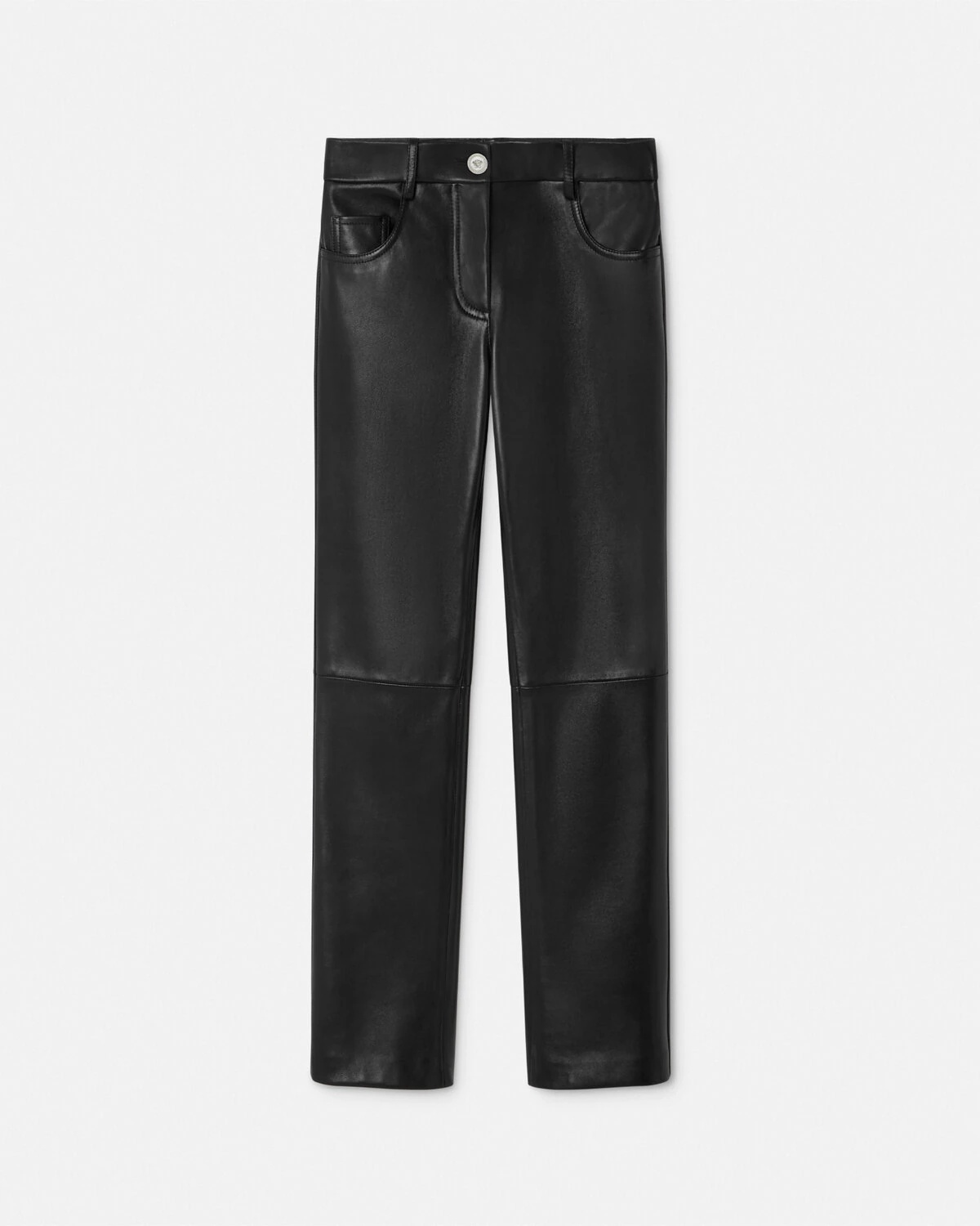 Plongé Leather Crop Straight-Fit Pants - 1