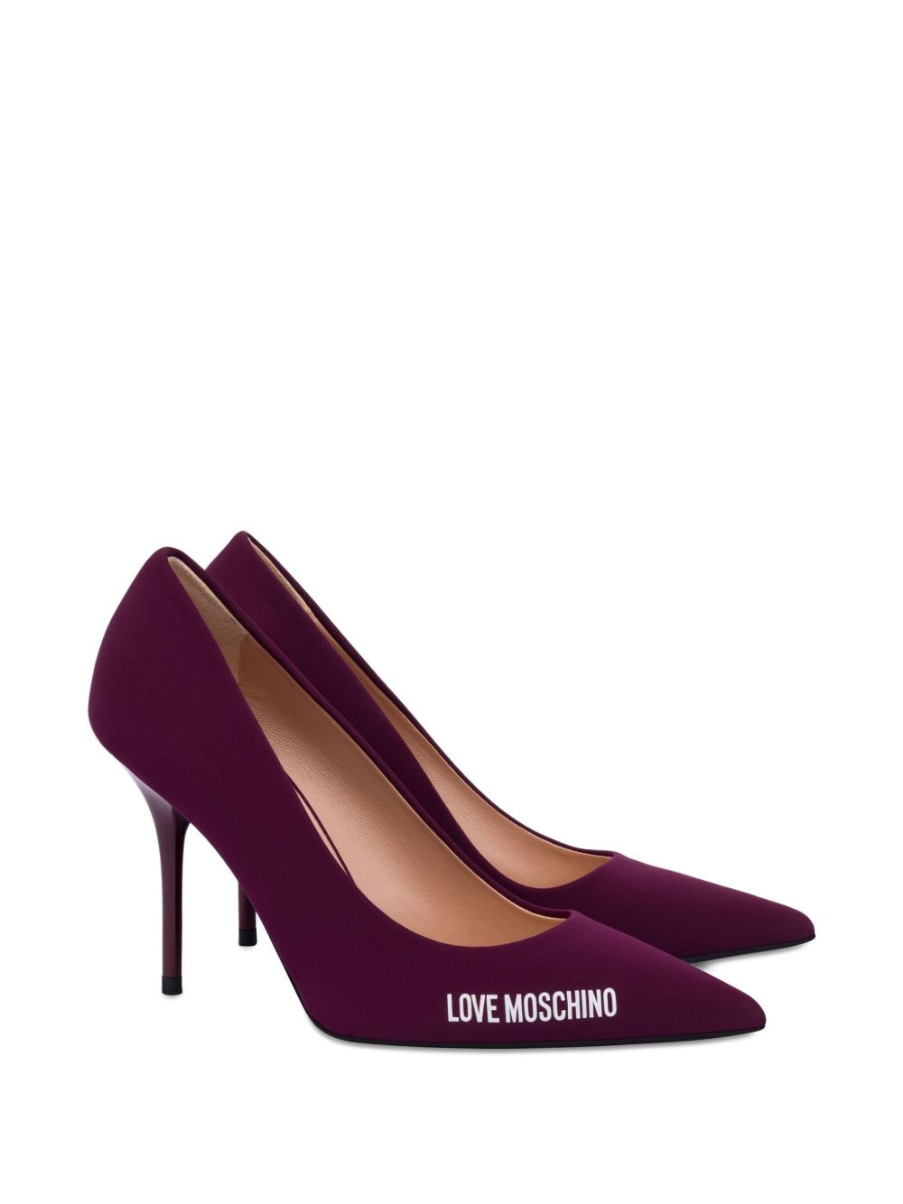 logo-print pumps - 2