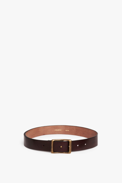 Victoria Beckham Utility Belt in Chocolate Brown outlook
