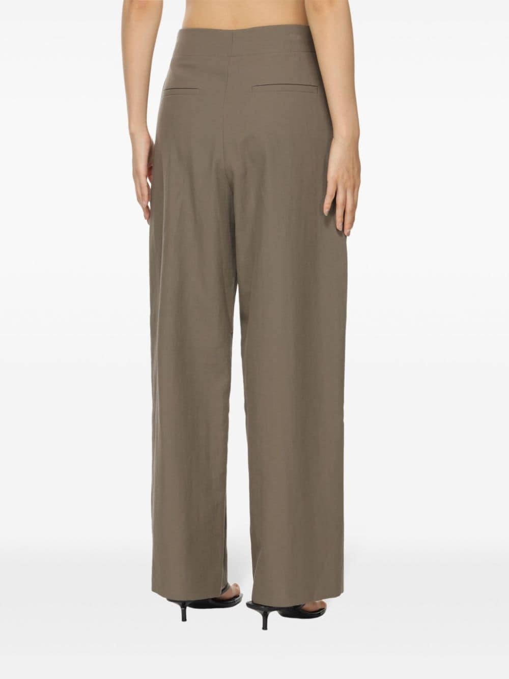 Wide leg cropped trousers - 3