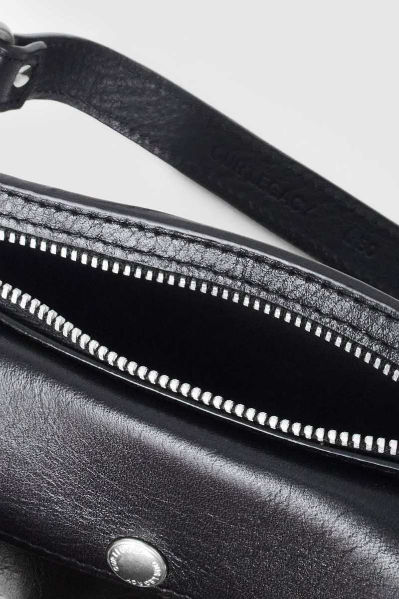 Our Legacy Purse Belt Malleable Black Bull Hide outlook