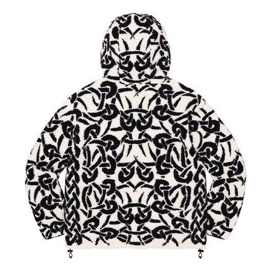 Supreme Celtic Knot Reversible Windstopper Fleece Hooded Jacket 'White Black' SUP-FW21-234 - 3