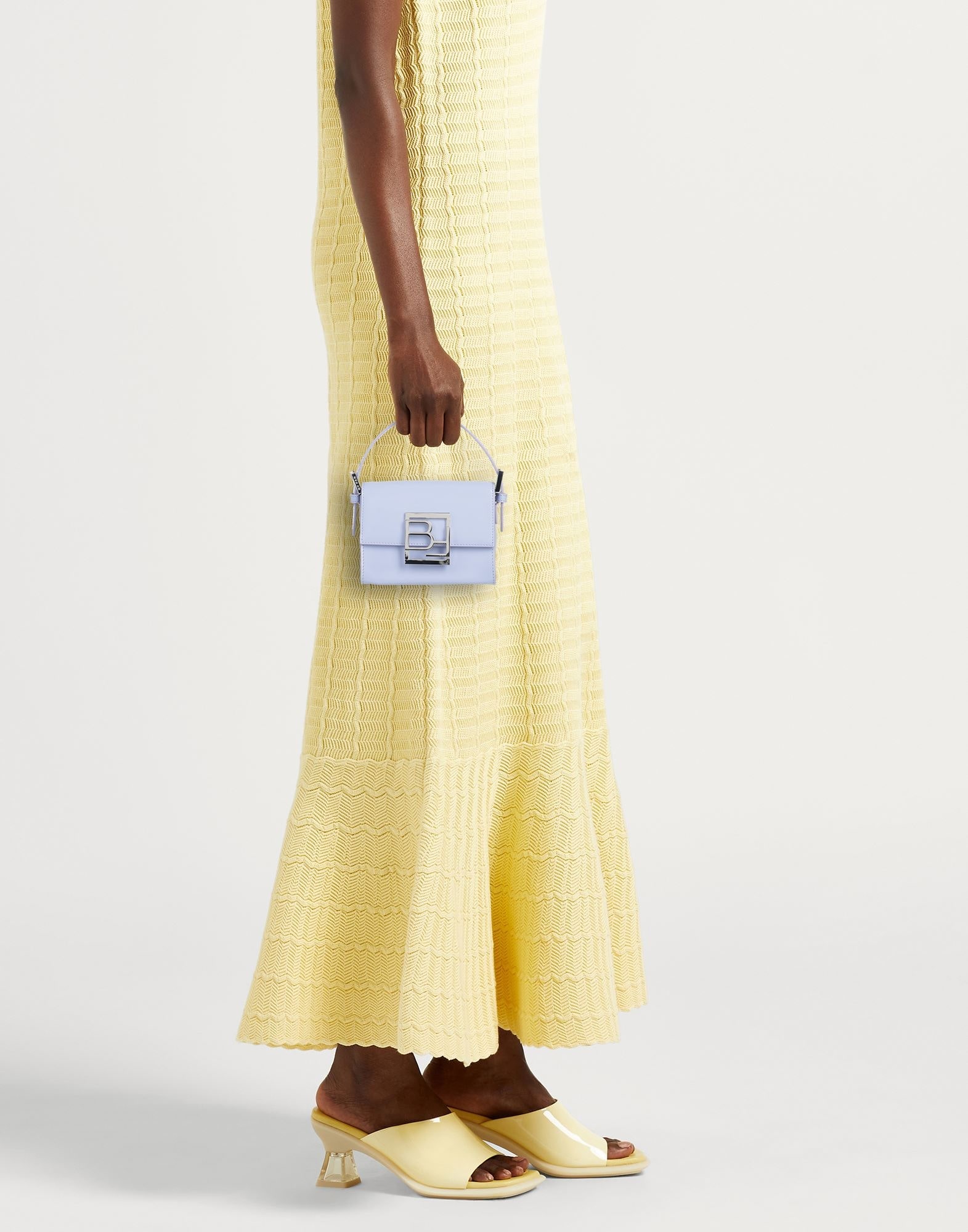 By Far Fran Bluebell Leather Handbag