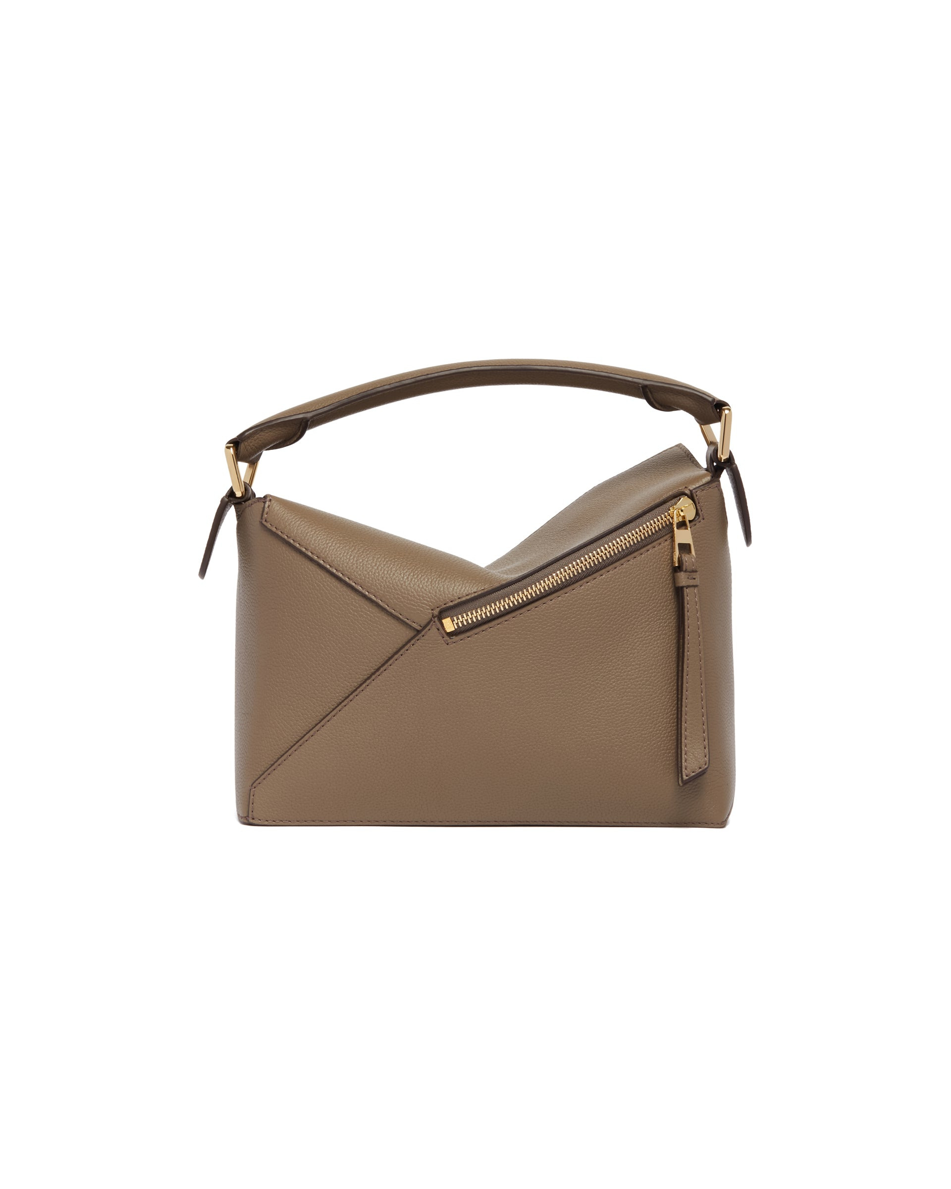 Brown Small Puzzle Edge Bag - 7