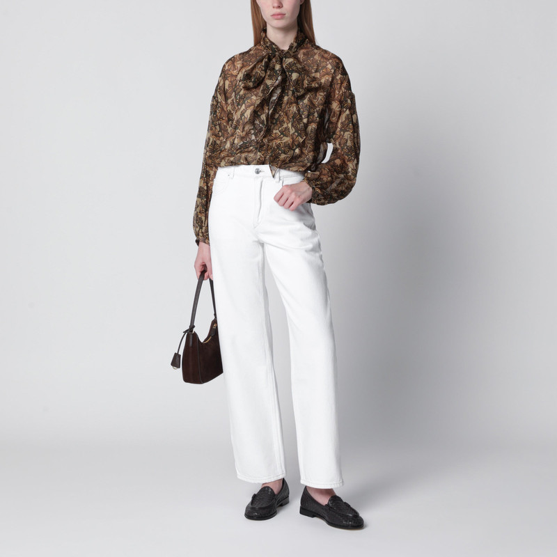 Max Mara Studio Printed silk chiffon blouse outlook