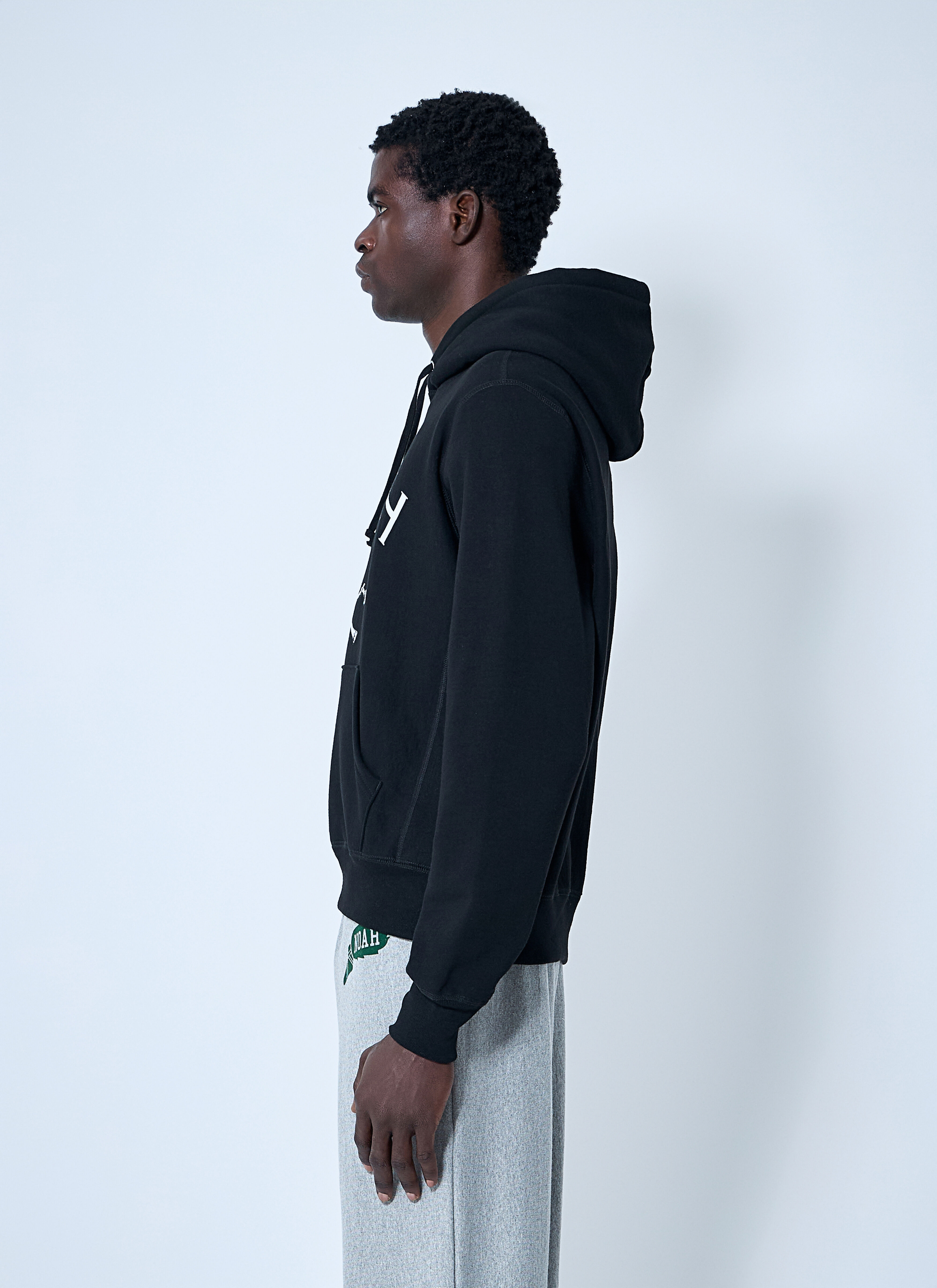 Logo Motif Hooded Sweatshirt - 3