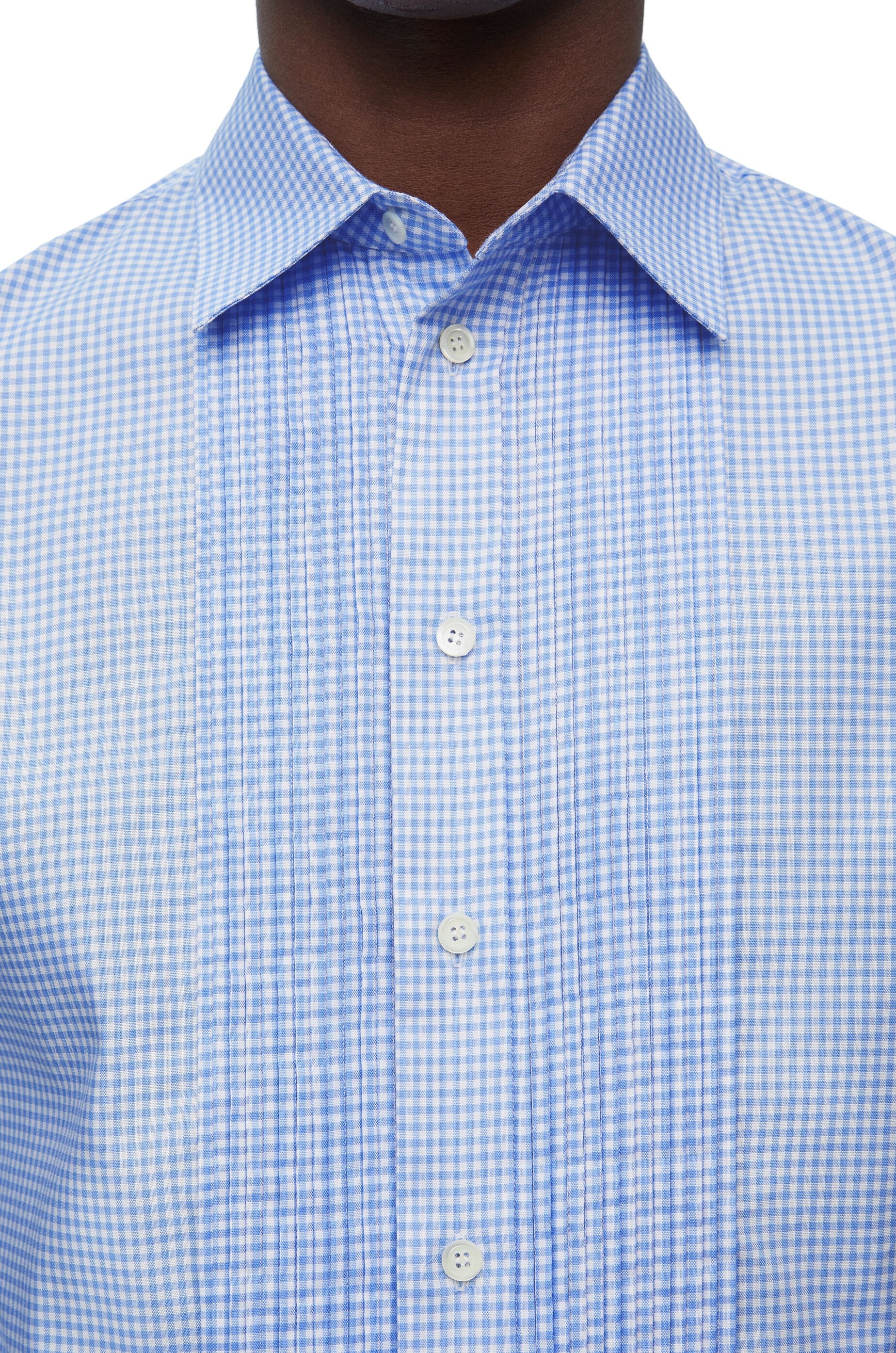 Pleated shirt in cotton - 4