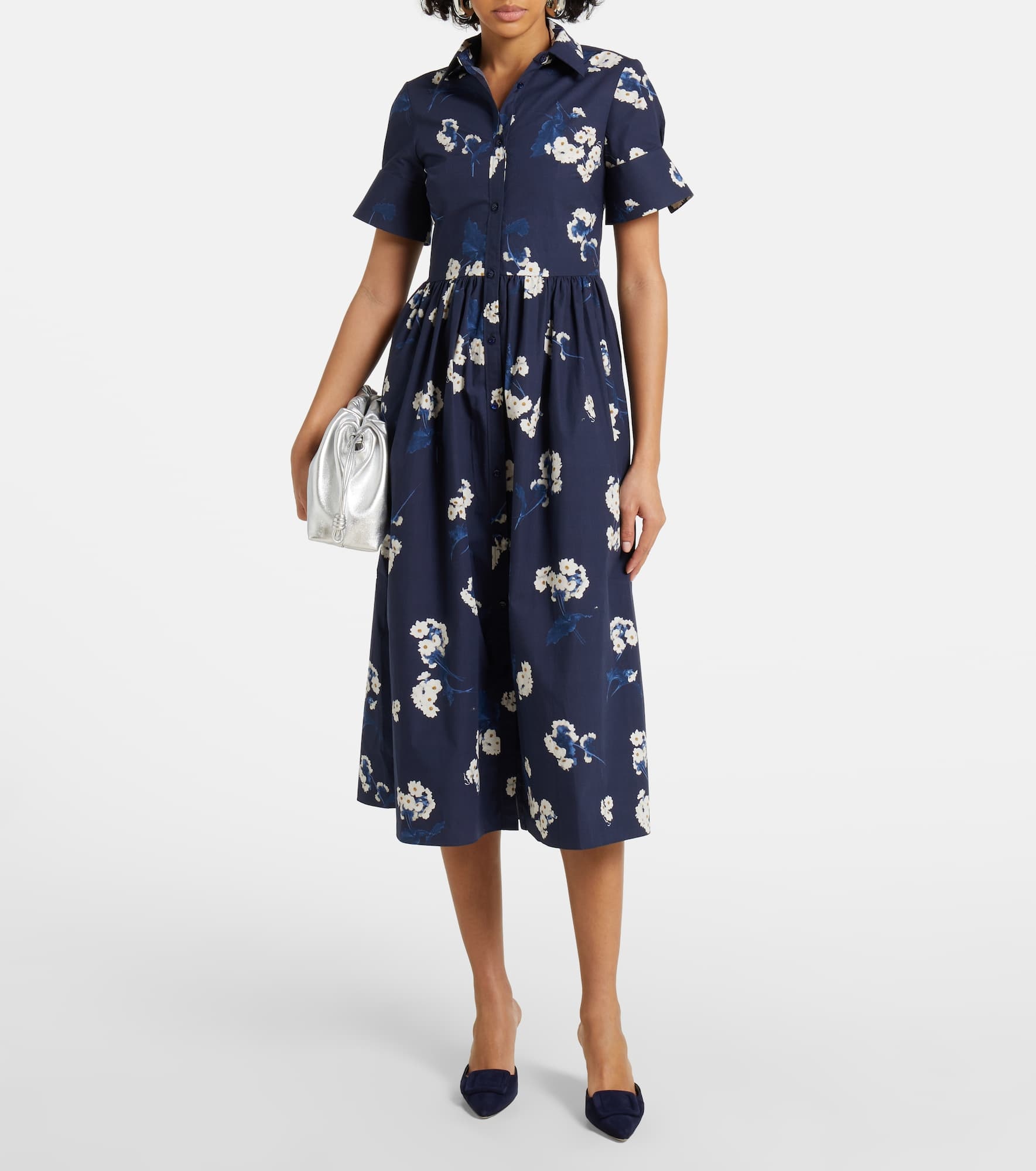 Cotton midi dress - 2