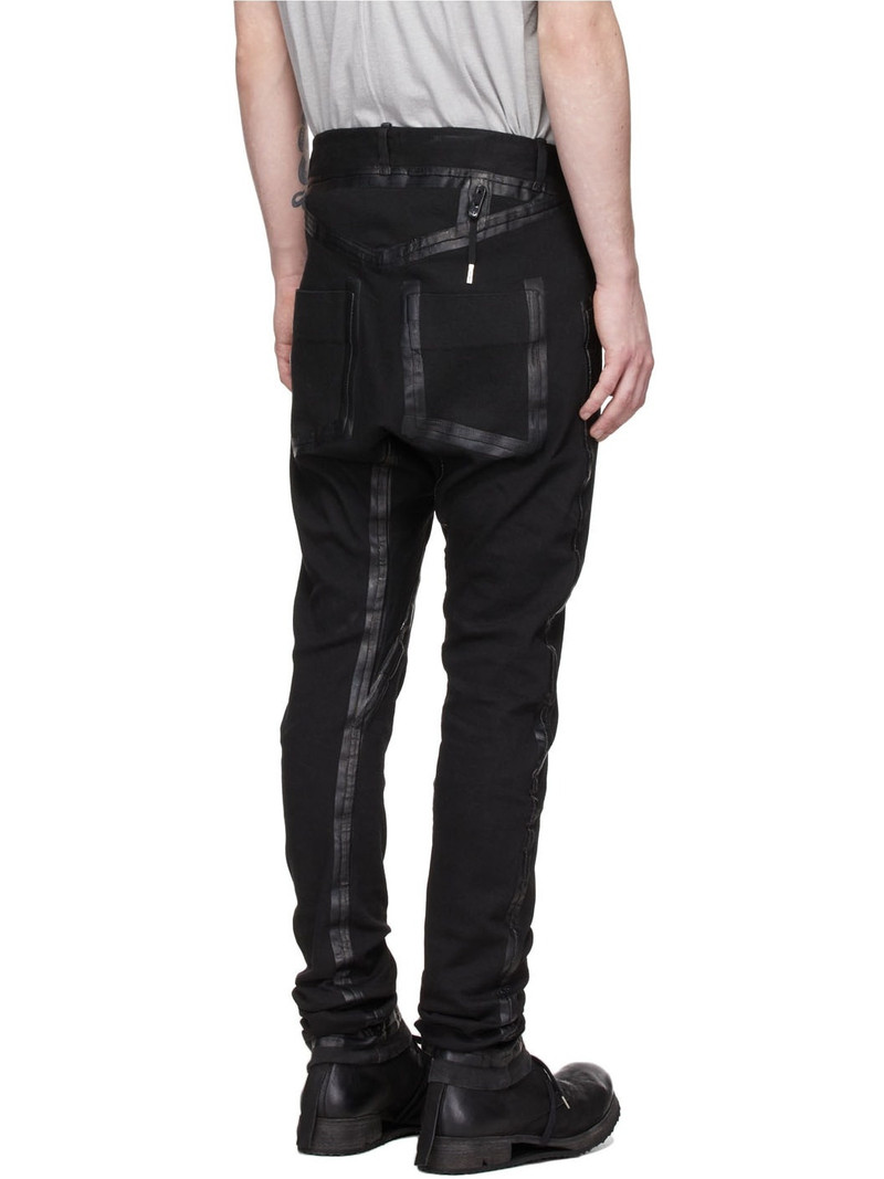 Black P14 Seam Taped Jeans 3