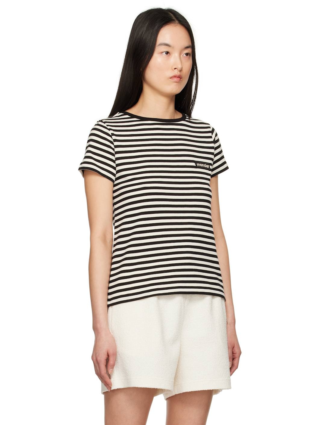 Off-White & Black Striped T-shirt - 2