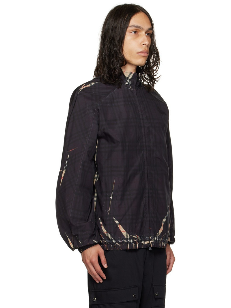 Black Sliced Check Jacket 2