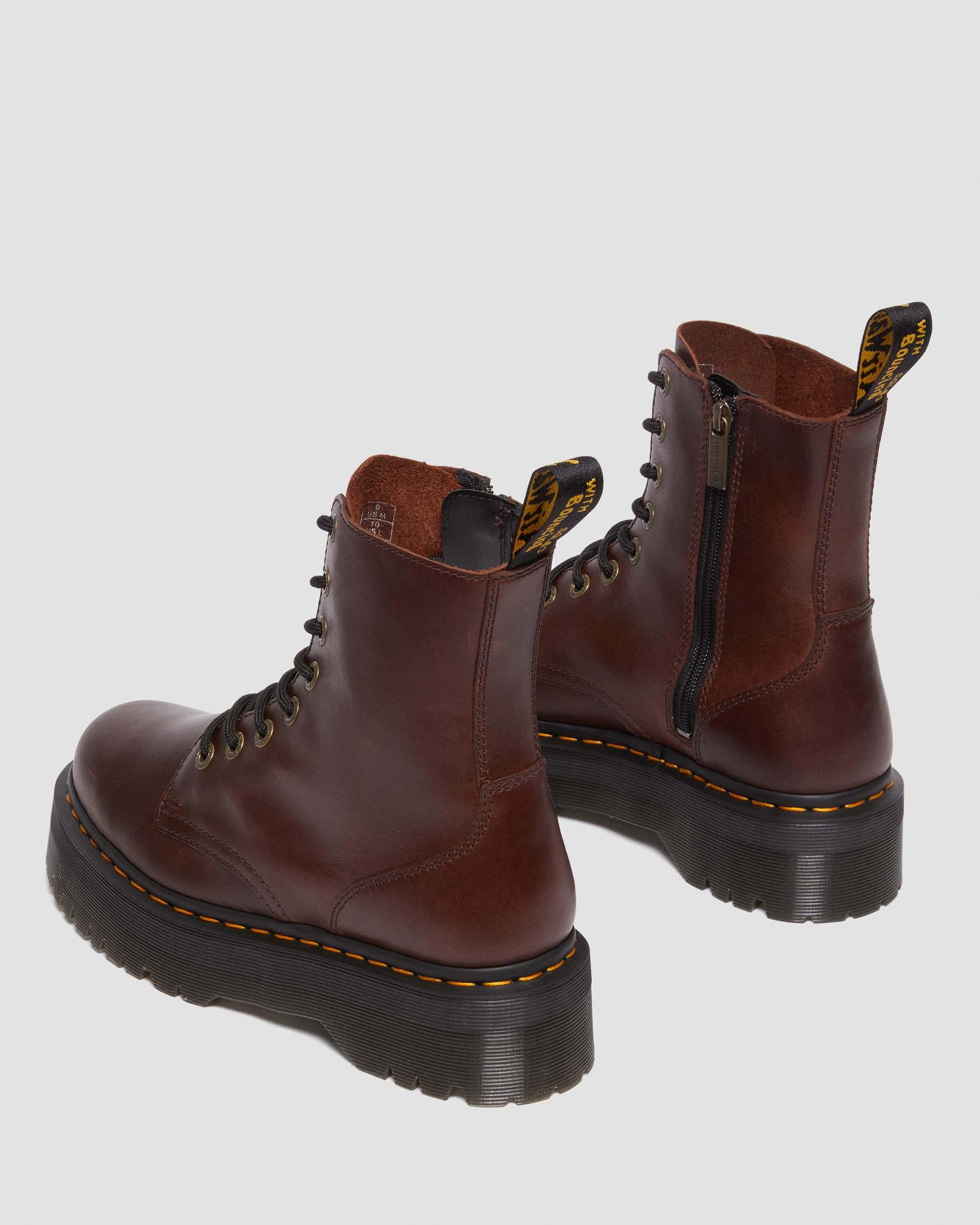 Jadon Boot Pull Up Leather Platforms - 2