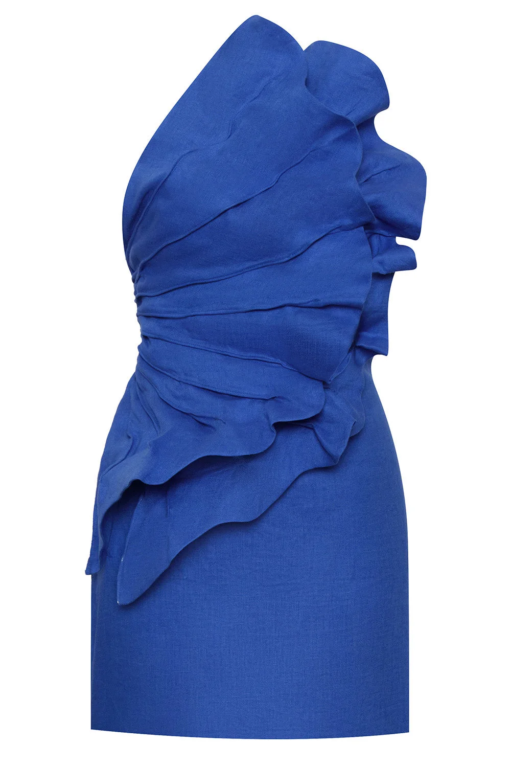 Es Ancestral Pleated Mini Dress - 1