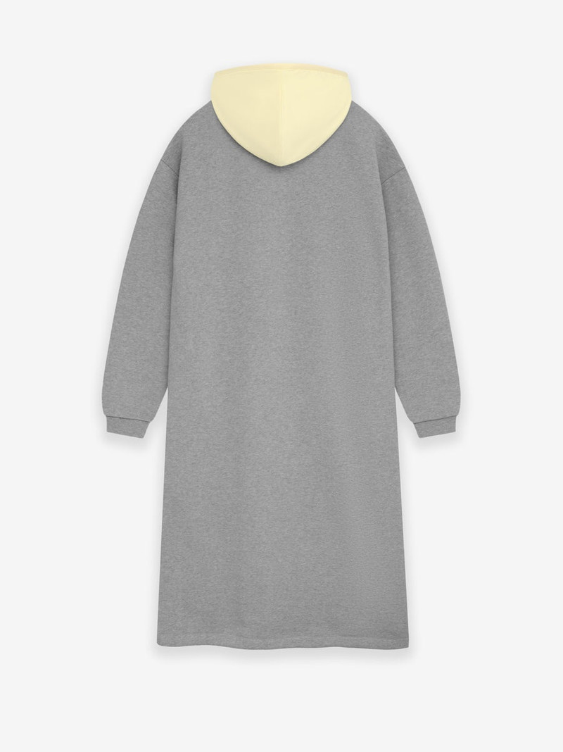 Womens Nylon Fleece Hooded Dress 2