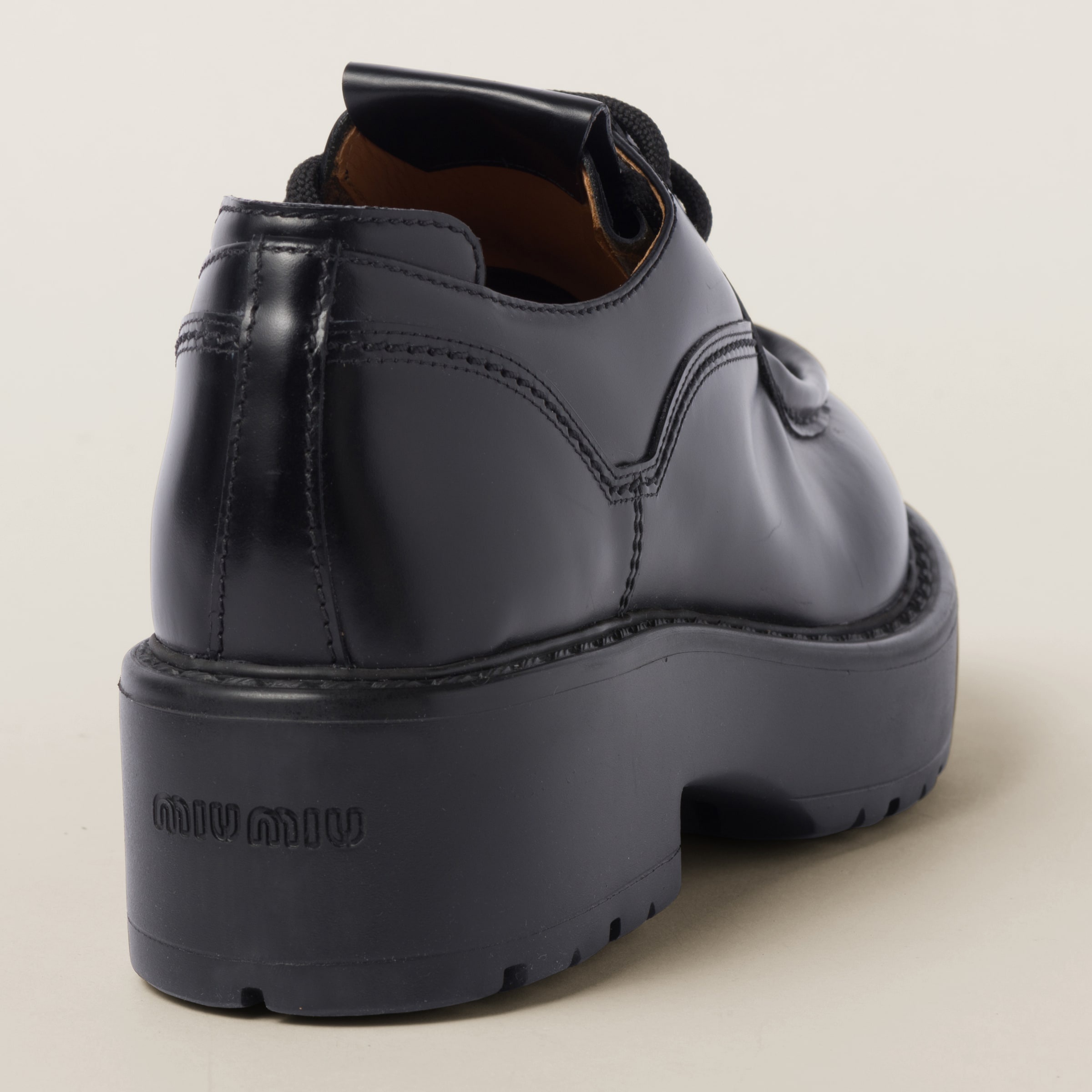 Leather lace-up shoes - 3