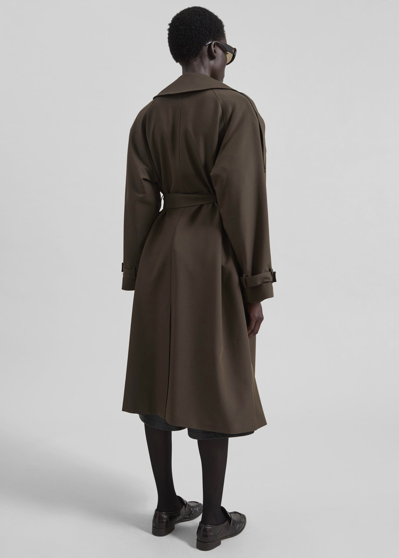 Dartford Trench Coat - Olive Brown 6