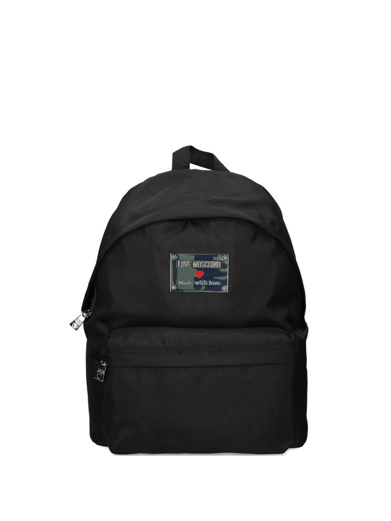 logo-plaque backpack 1