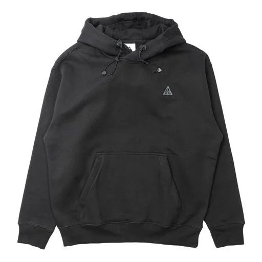 Nike ACG 자수 로고 후드 풀 오버 긴 소매 검정 CW4490-010 - 1