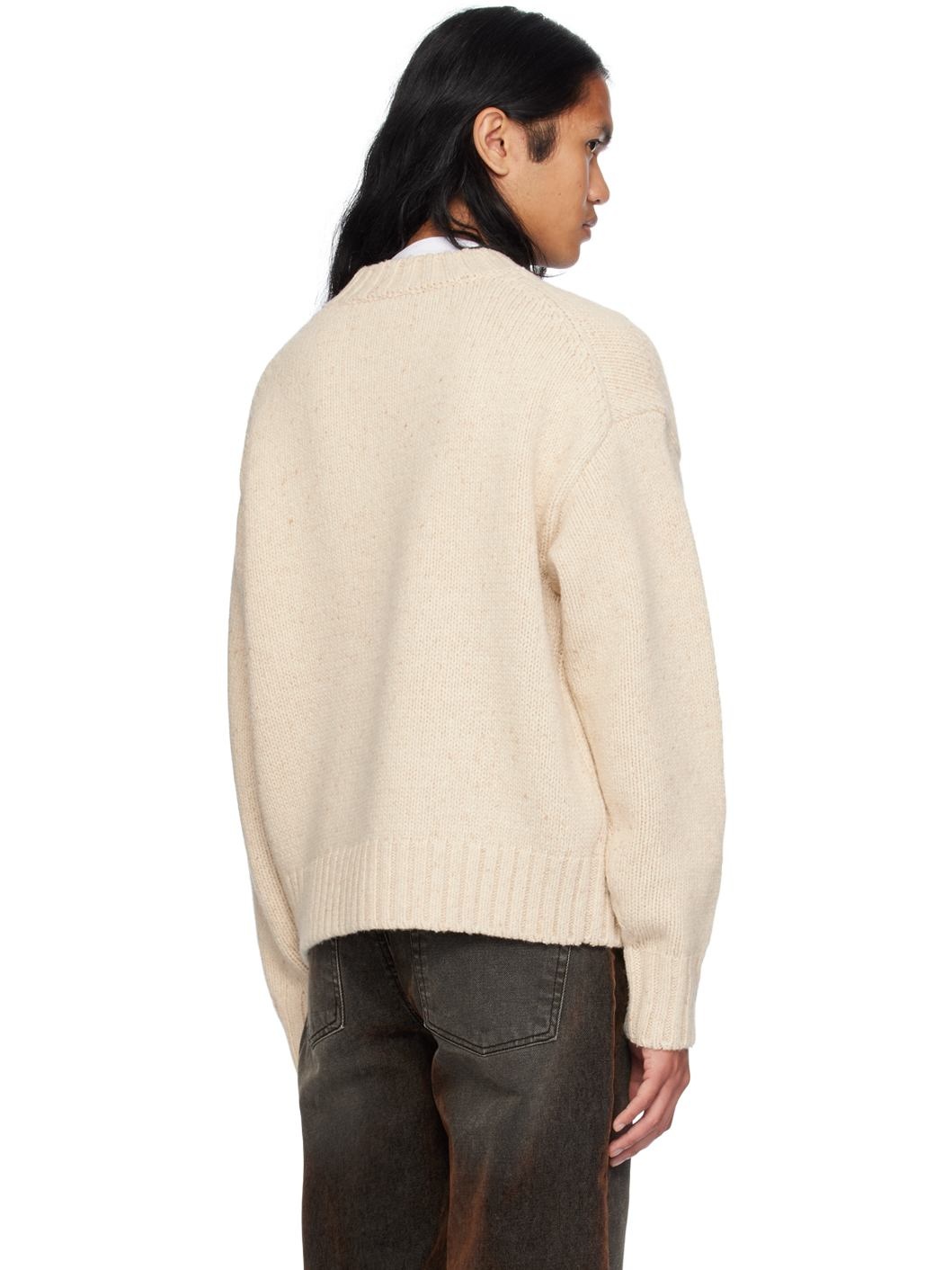 Beige Chunky Sweater - 3