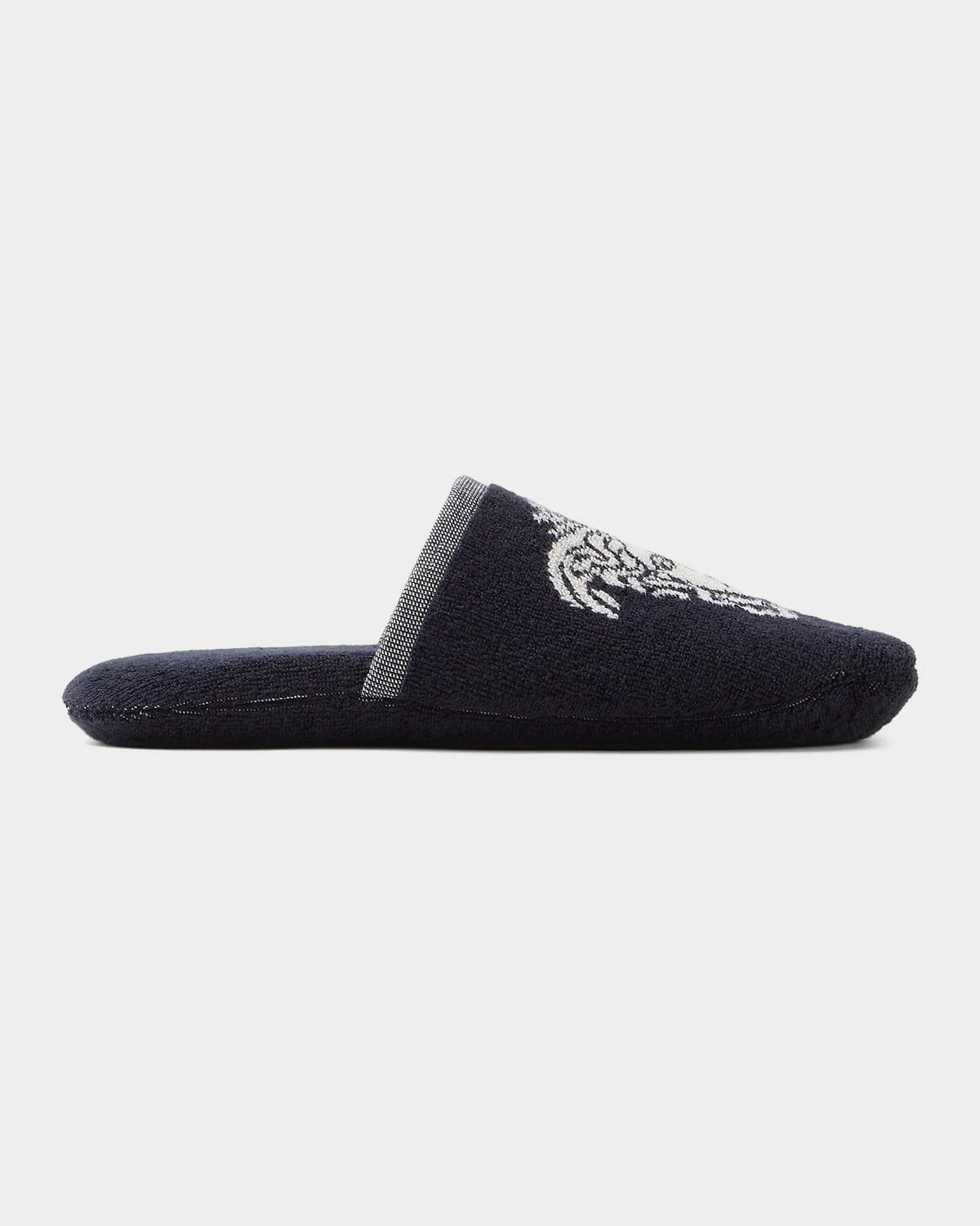 Jacquard Medusa Terry Cotton Bath Slippers - 1