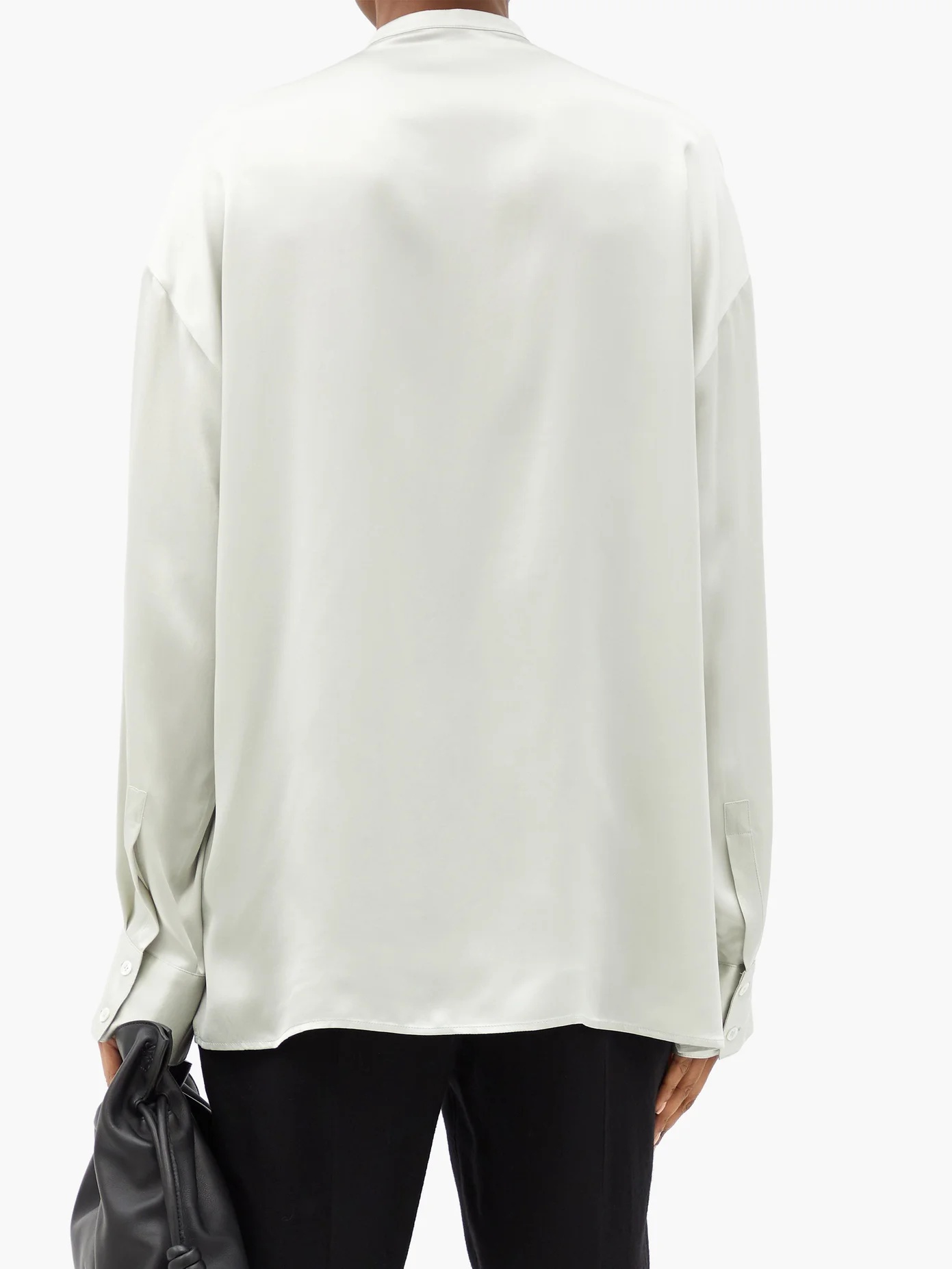 Dali stand-collar silk shirt - 5