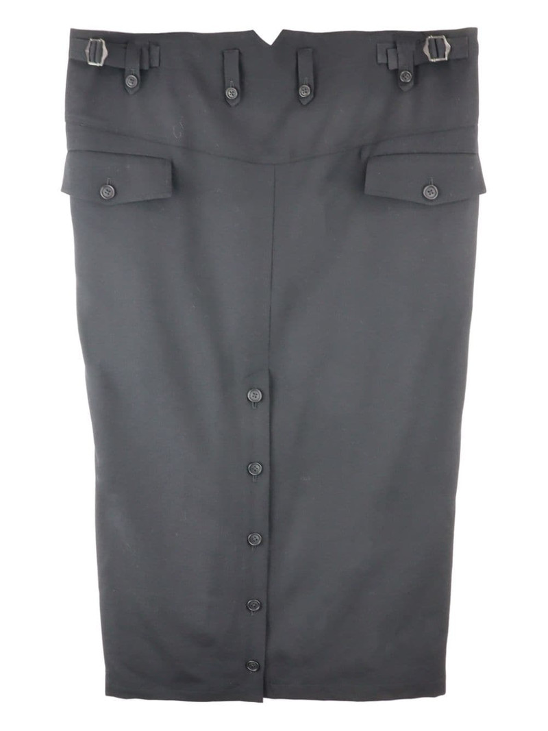 Yohji Yamamoto wool skirt outlook