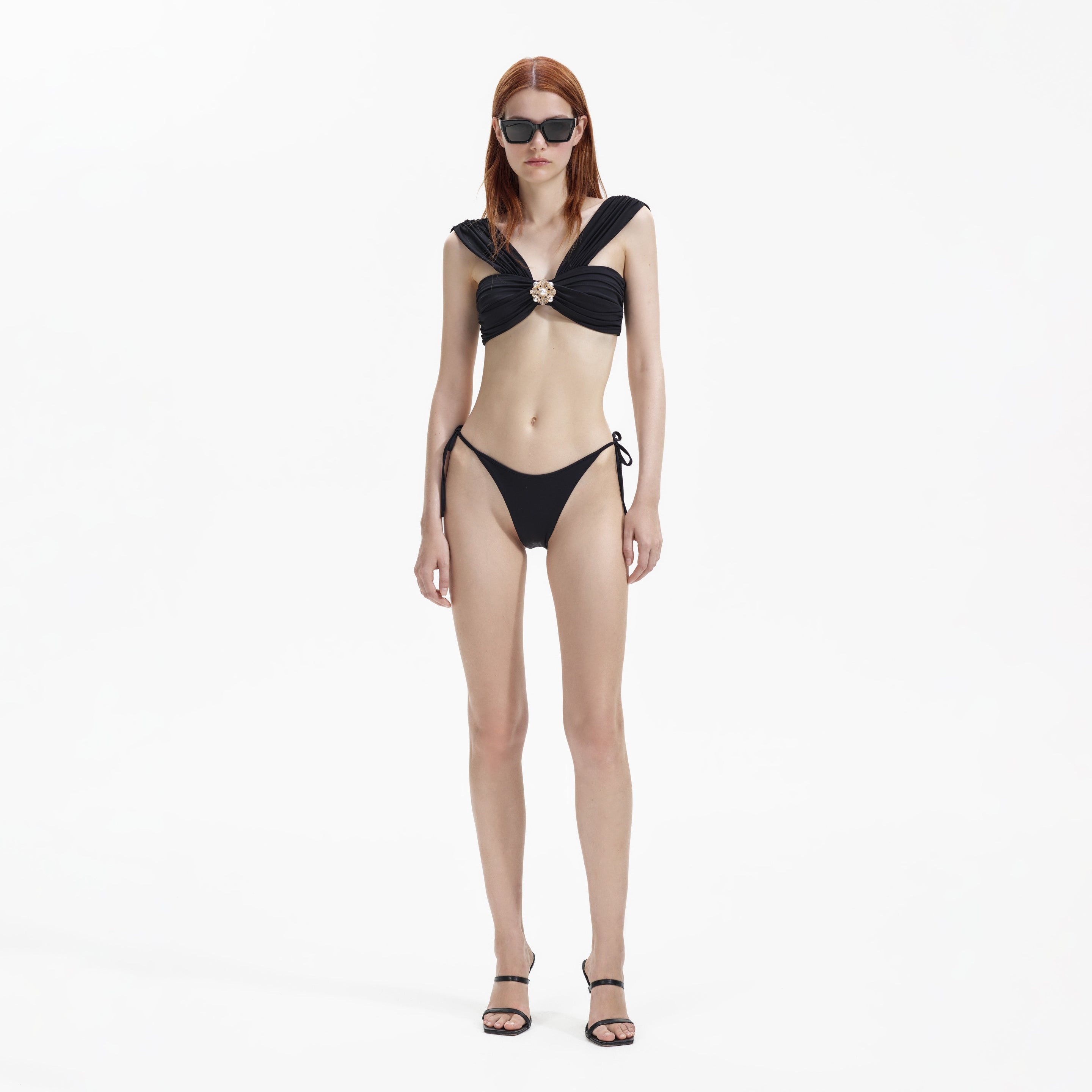 Black Tie Side Bikini Brief - 1