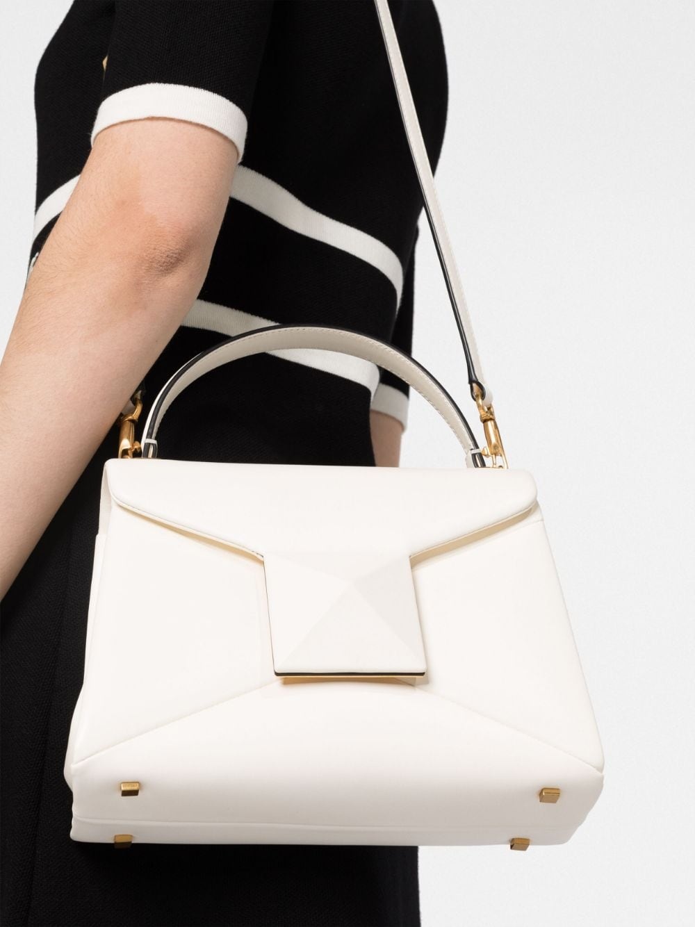 One Stud leather tote bag - 3