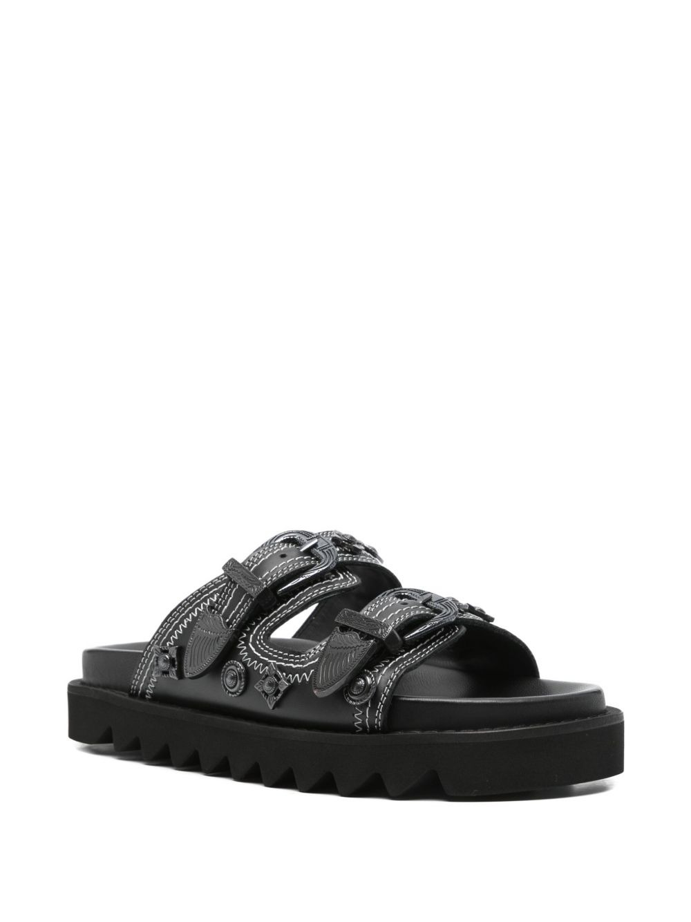 embellished-buckle sandals - 2