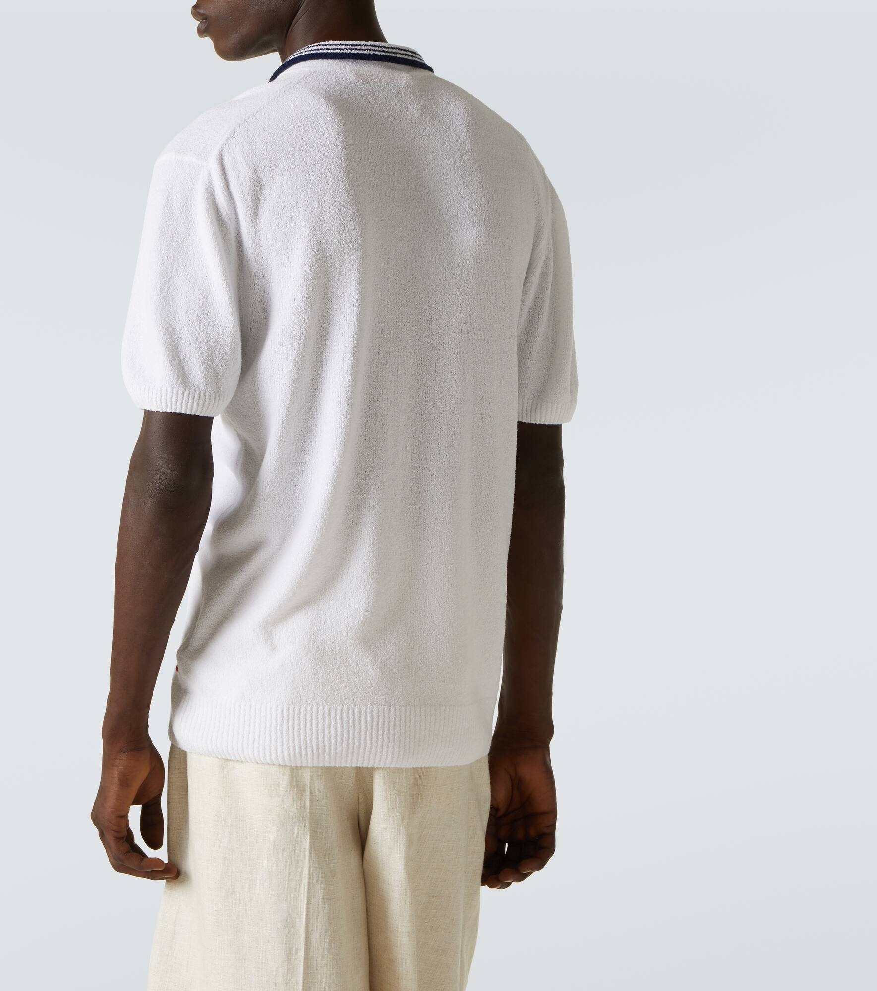 Horton cotton-blend bouclé polo shirt - 4