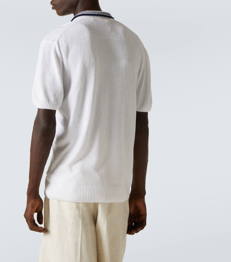Horton cotton-blend bouclé polo shirt 4