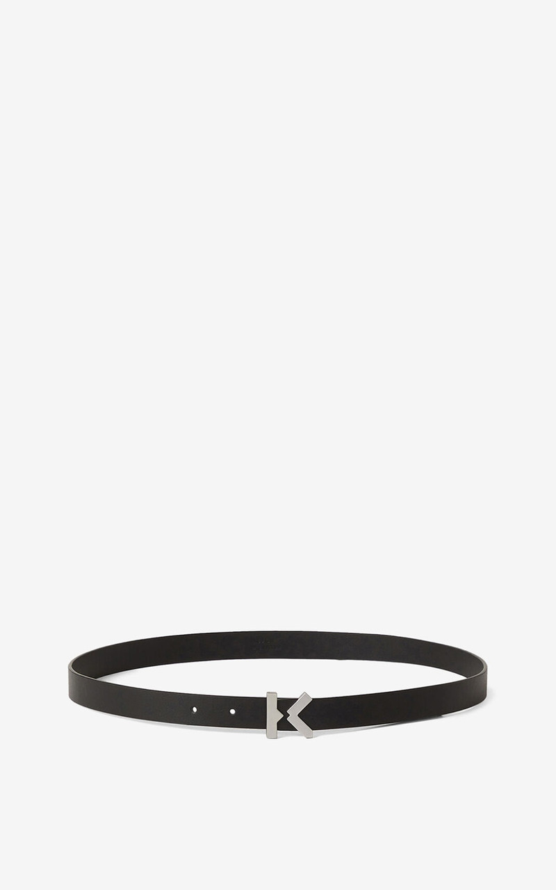 KENZO K narrow leather belt 1