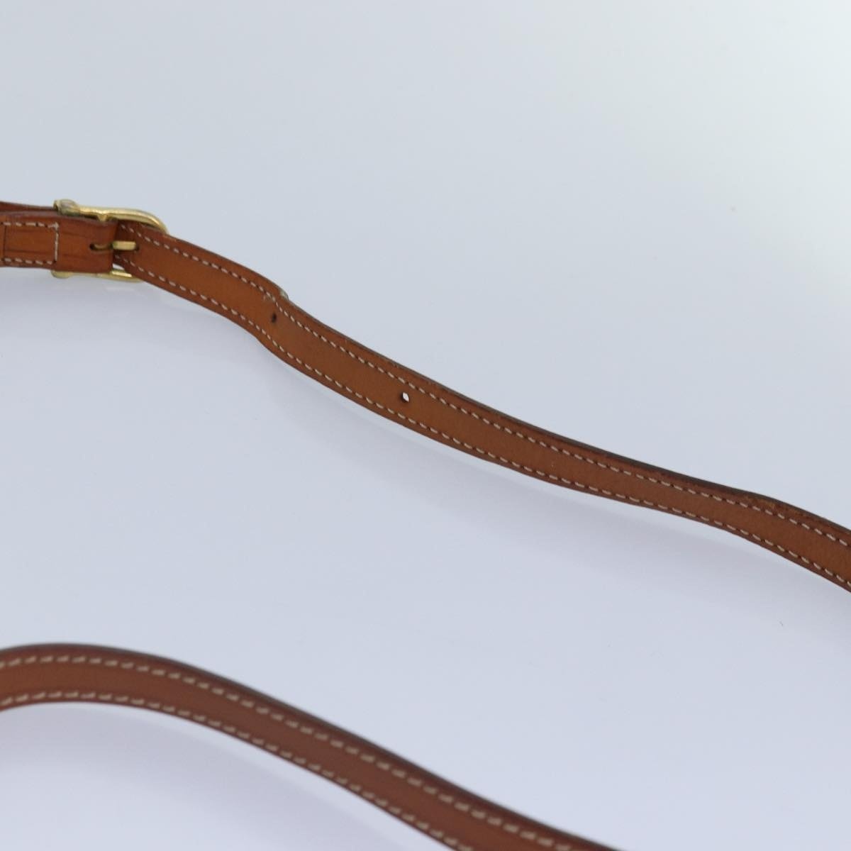 CELINE Macadam Canvas Shoulder Bag Pvc Leather Brown Gold - 8