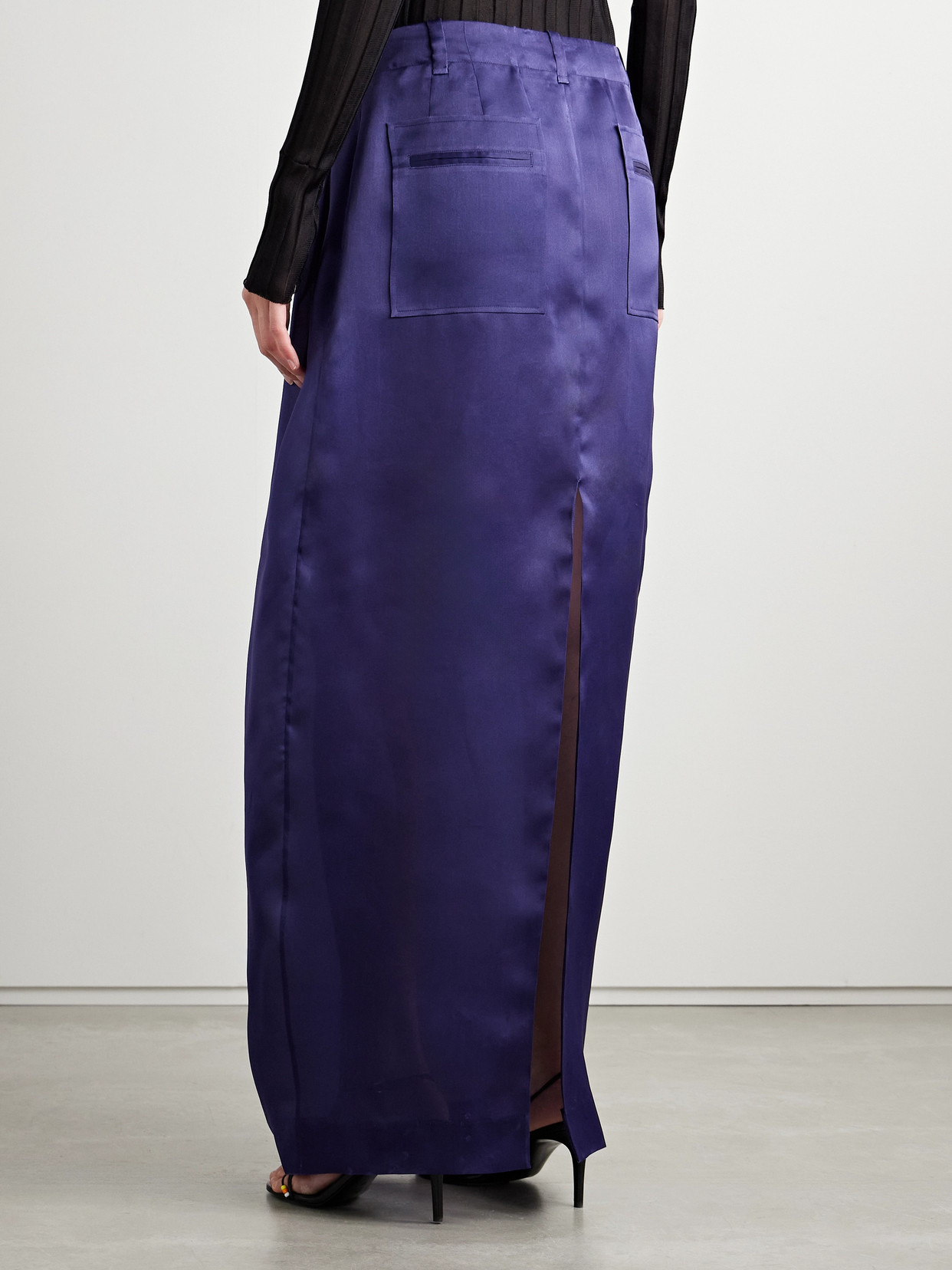 Lucian Pleated Silk-organza Maxi Skirt - 3