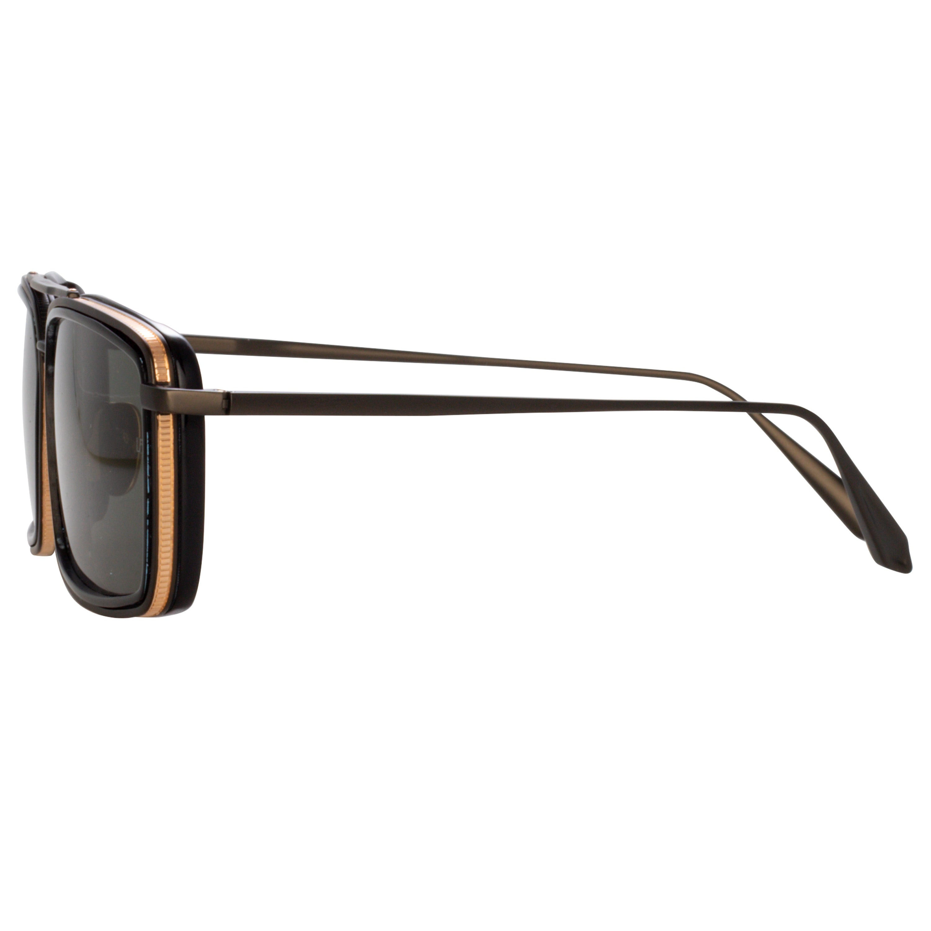 MEN'S CASSIA RECTANGULAR SUNGLASSES IN NICKEL - 7