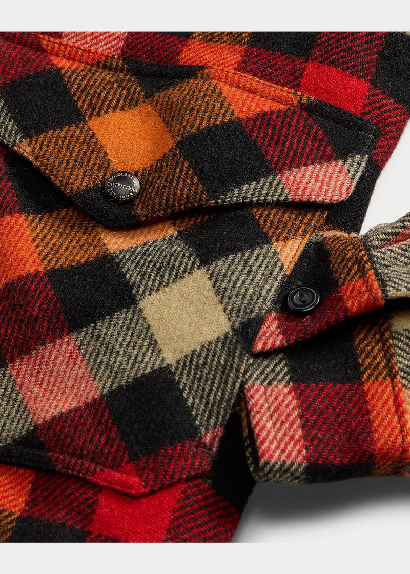 Checked Wool Overshirt 4