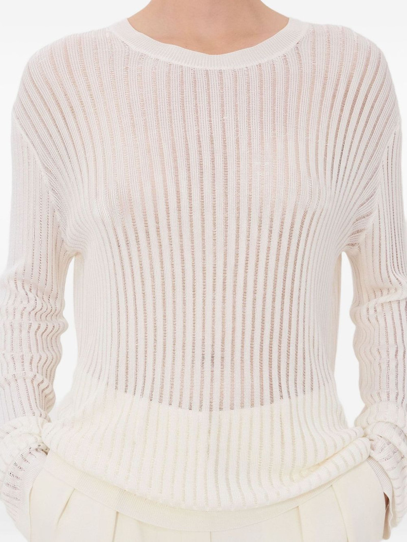 Hedora semi-sheer ribbed jumper 5