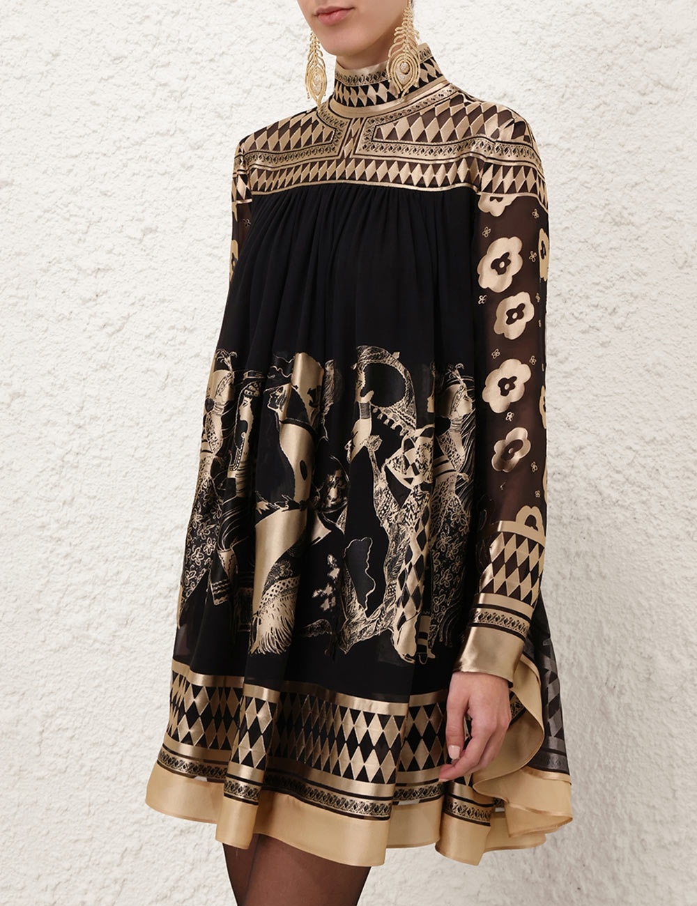Zimmermann ILLUSTRATION OTTO MINI DRESS | REVERSIBLE