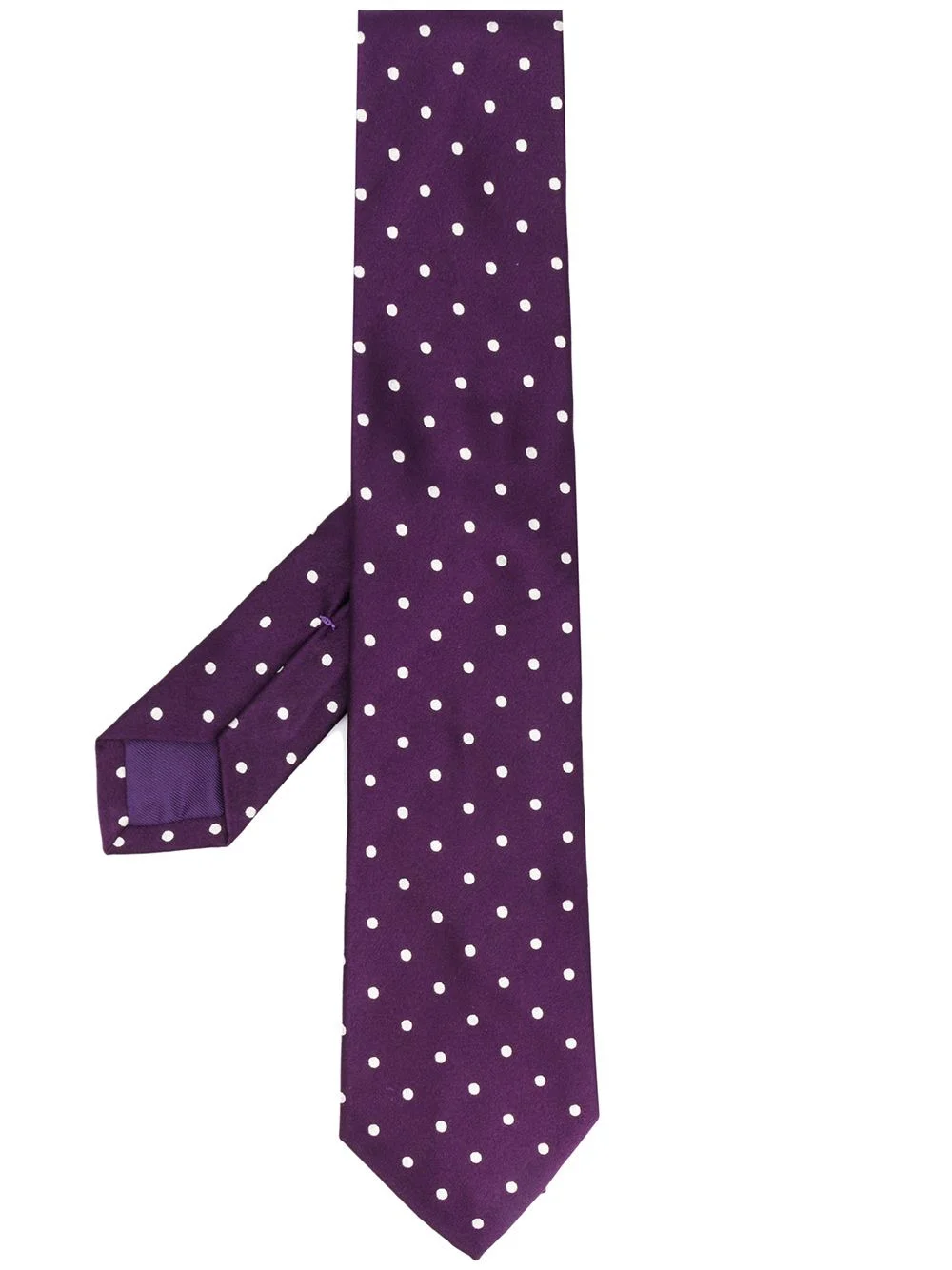 polka-dot silk tie - 1