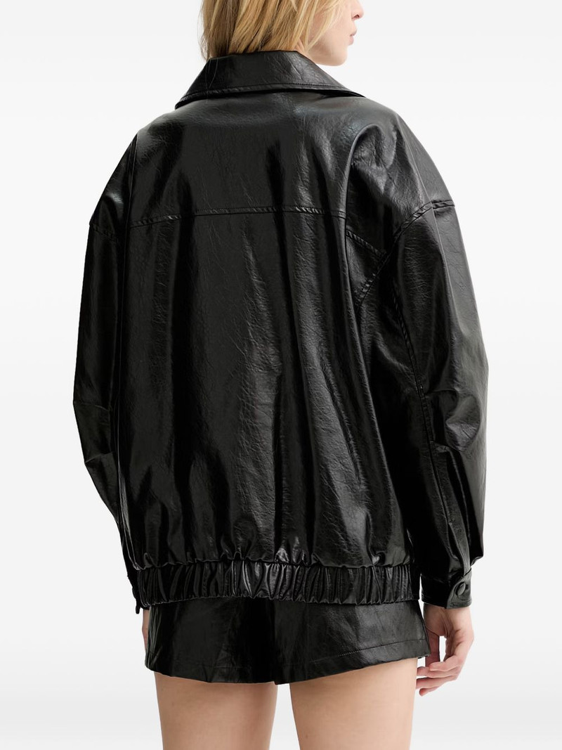 Fransiska crinkled-effect button-up jacket 3