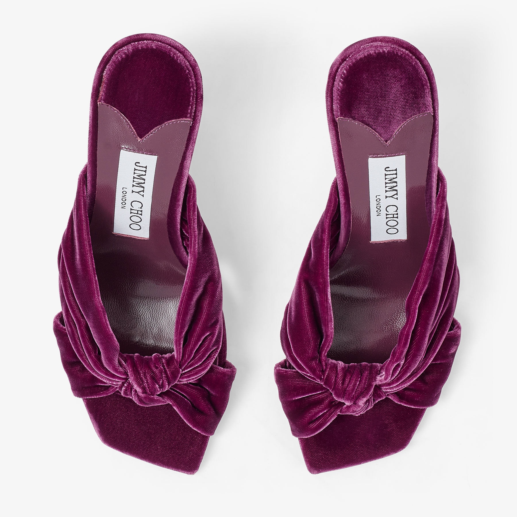 Avenue 85
Boysenberry Velvet Mules - 4